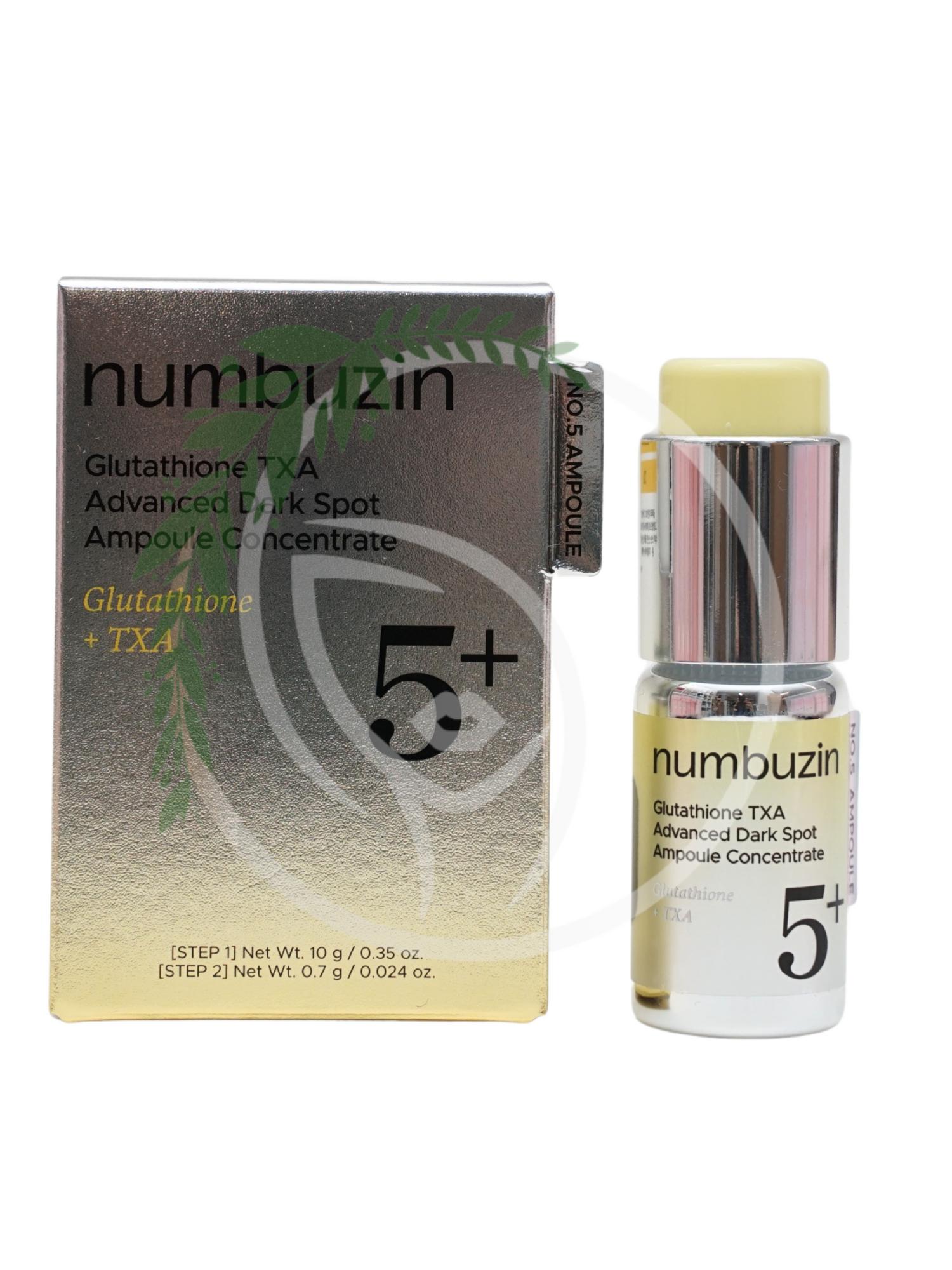 Осветляющая концентрированная сыворотка Numbuzin No.5 Glutathione TXA Advanced Dark Spot Ampoule Concentrate 10.7g