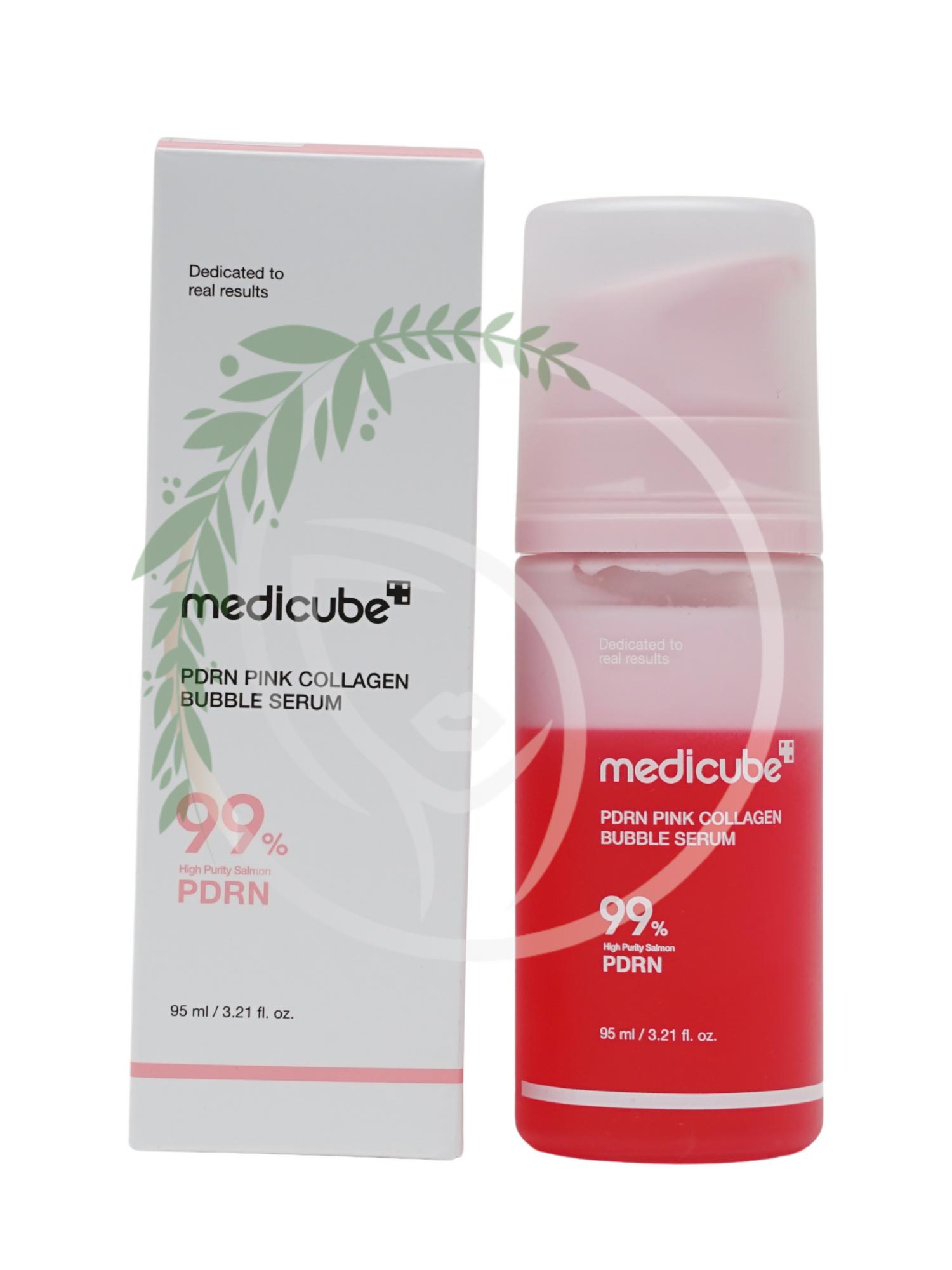 Пузырьковая сыворотка с ПДРН Medicube PDRN PINK COLLAGEN BUBBLE SERUM 95ml