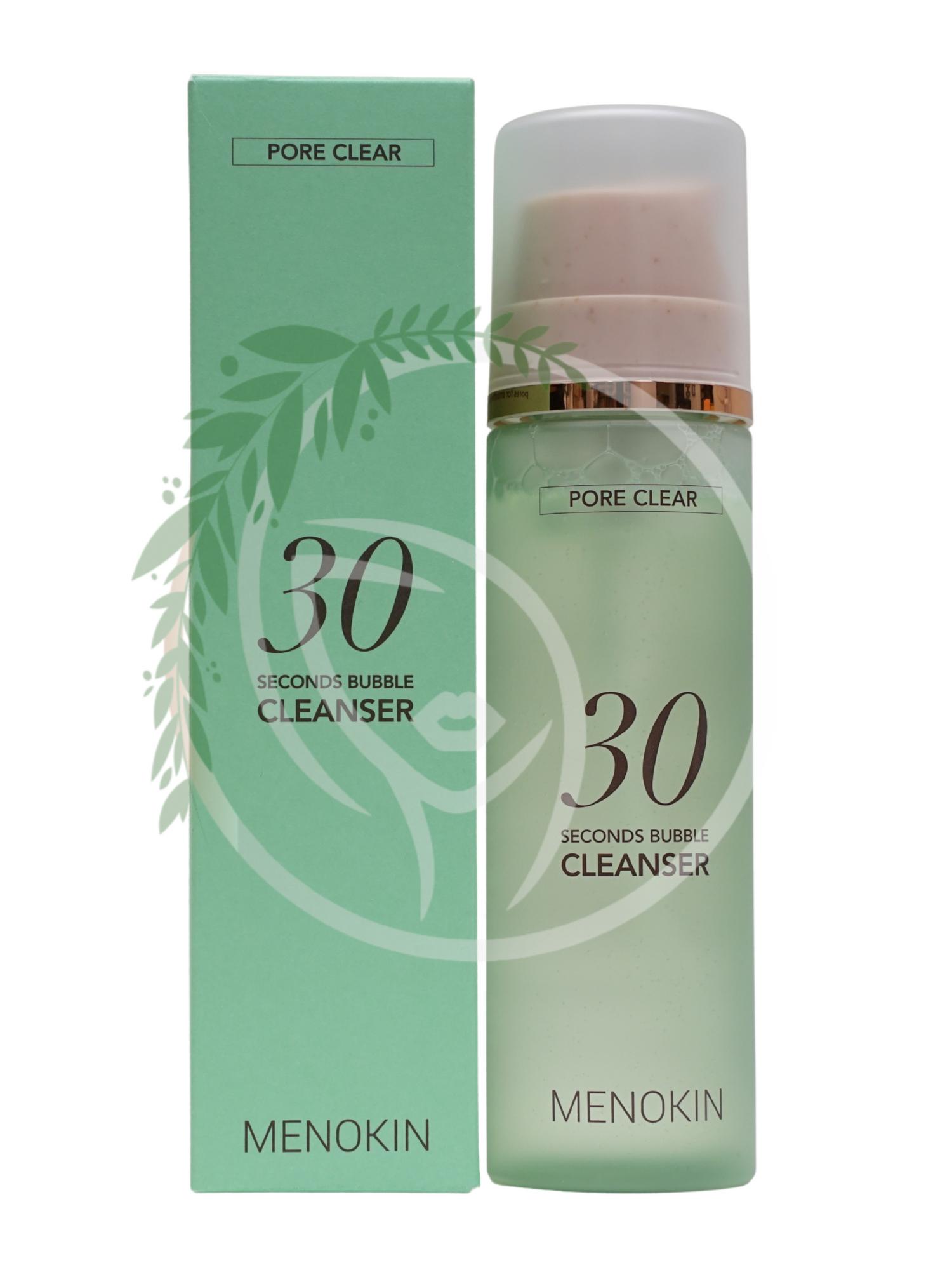 Пузырьковая пенка для умывания MENOKIN 30 Seconds Bubble Cleanser PORE CLEAR 150ml