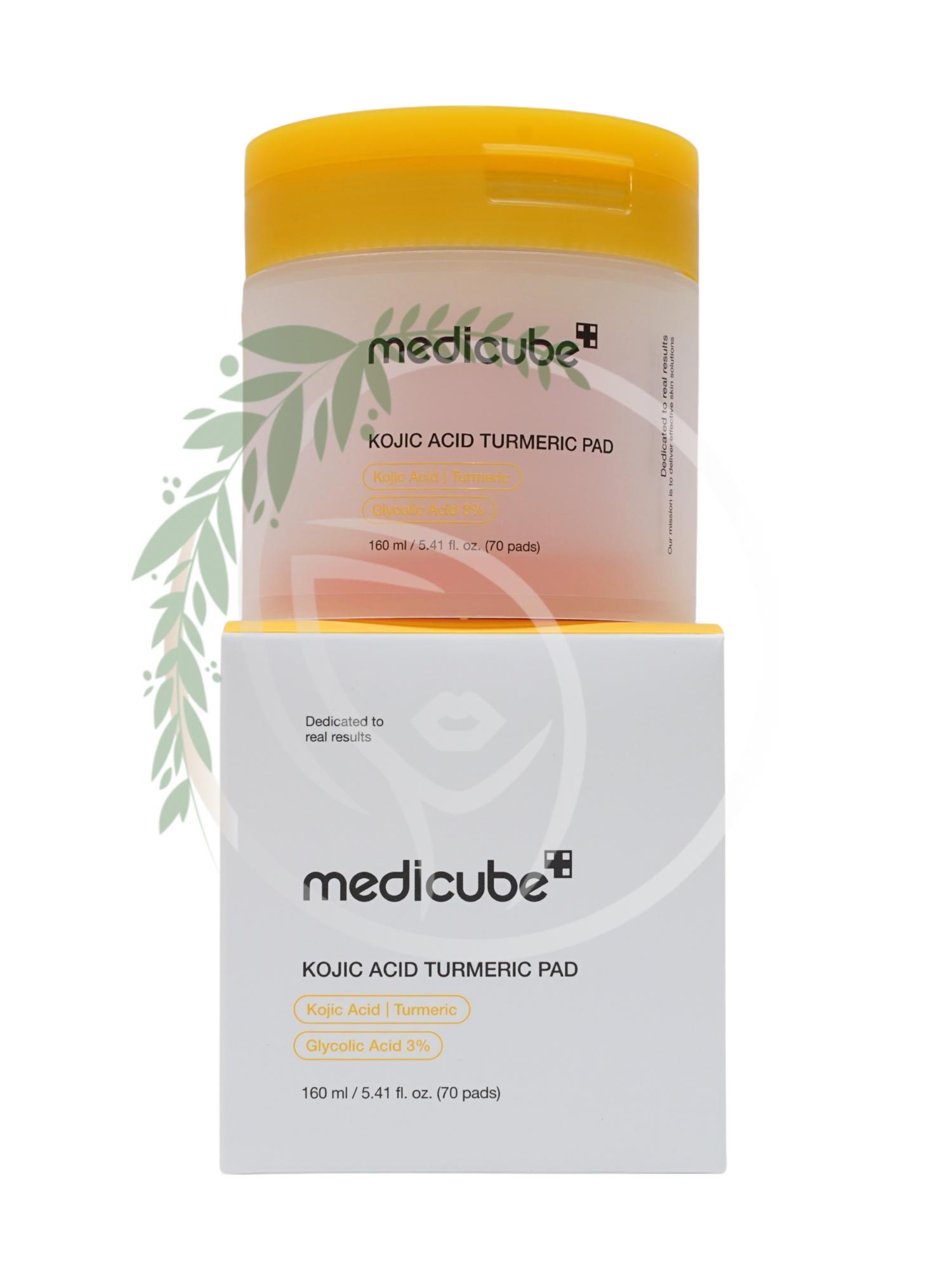 Отшелушивающие тонер-пэды с койевой кислотой Medicube Kojic Acid Turmeric Pad 70шт