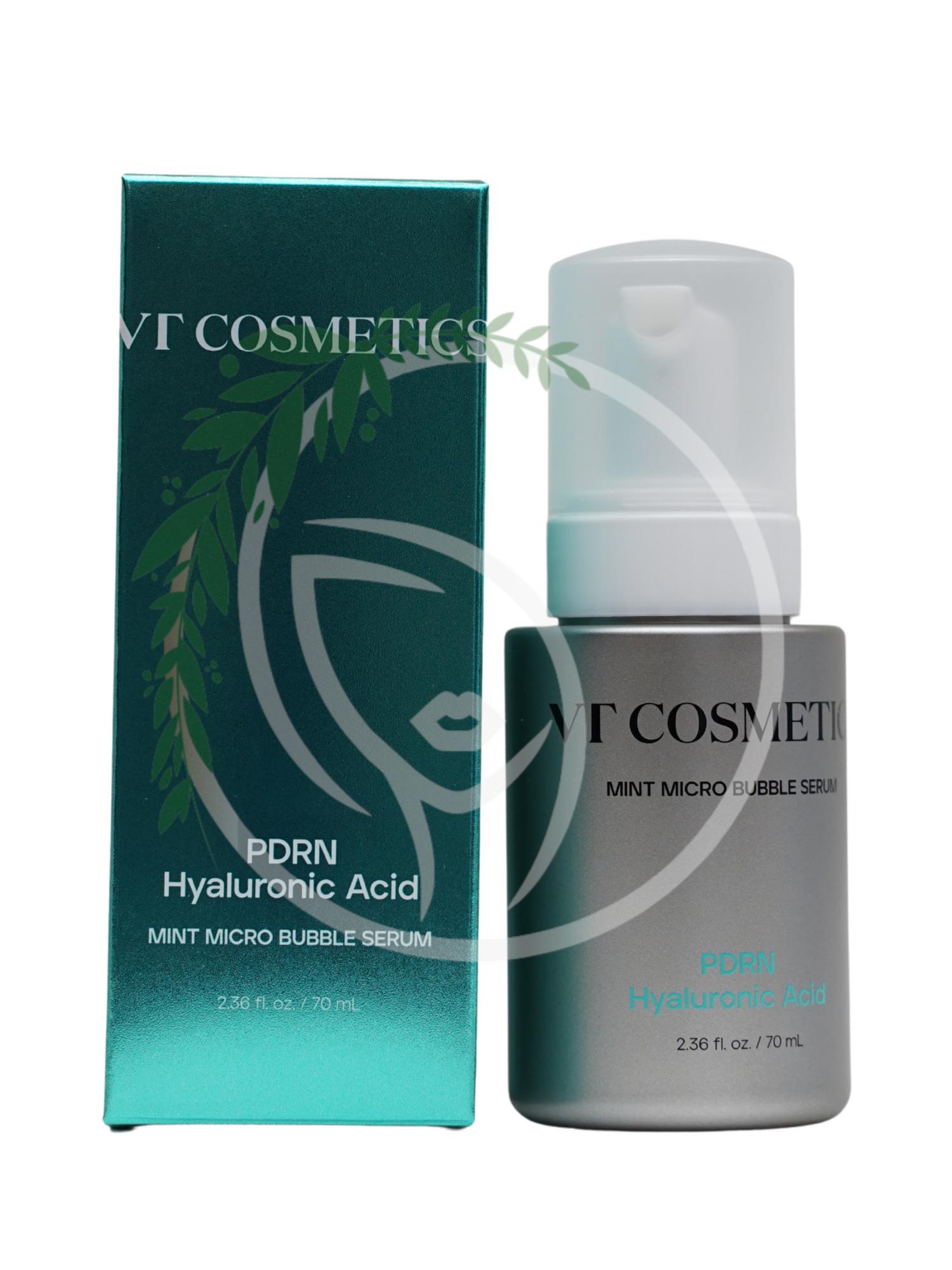 Пузырьковая сыворотка с ПДРН VT Cosmetics PDRN Hyaluronic Mint Micro Bubble Serum 70 ml