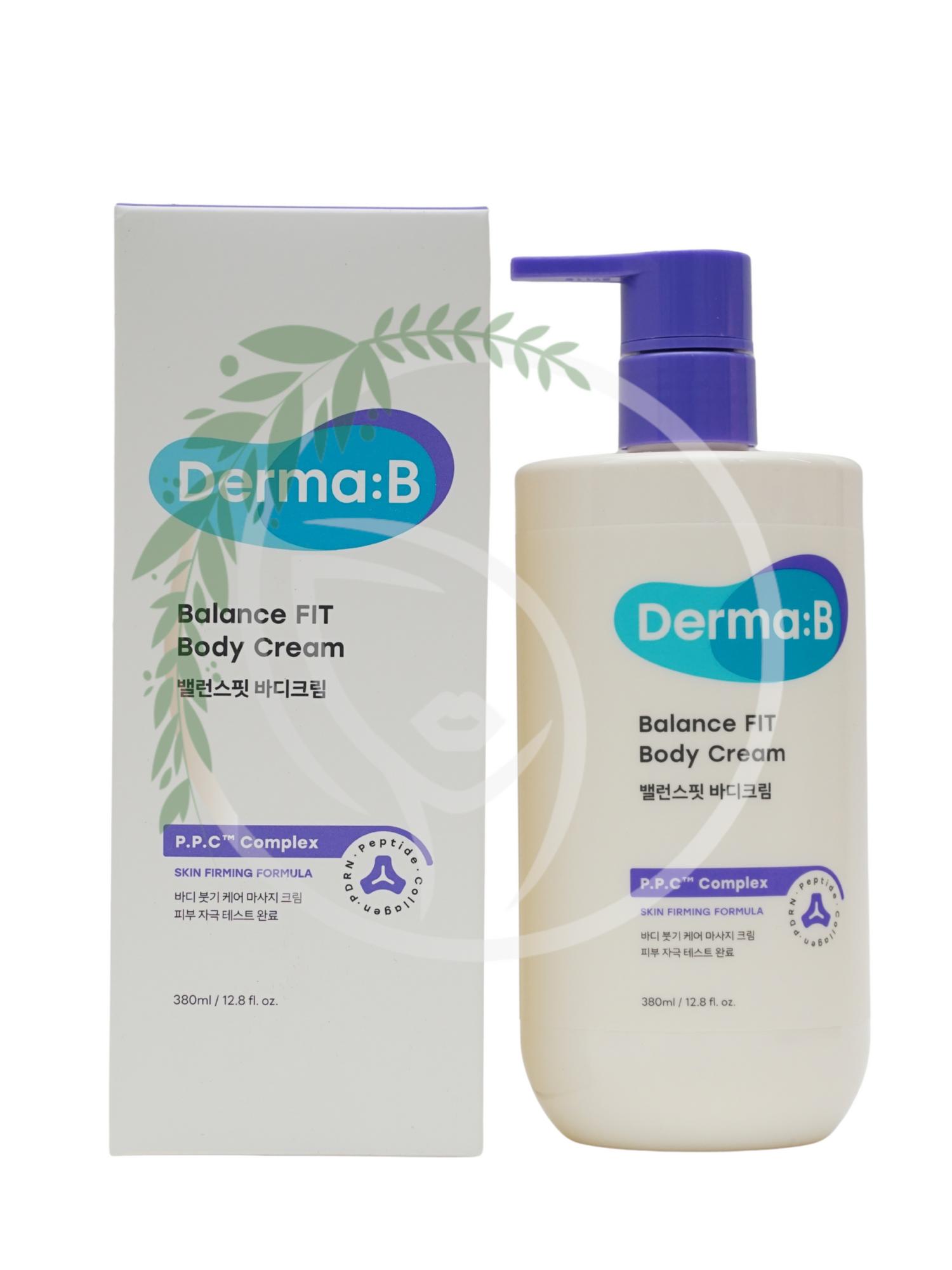 Укрепляющий крем для тела с ПДРН и пептидами Derma:B Balance FIT Body Cream 380 ml