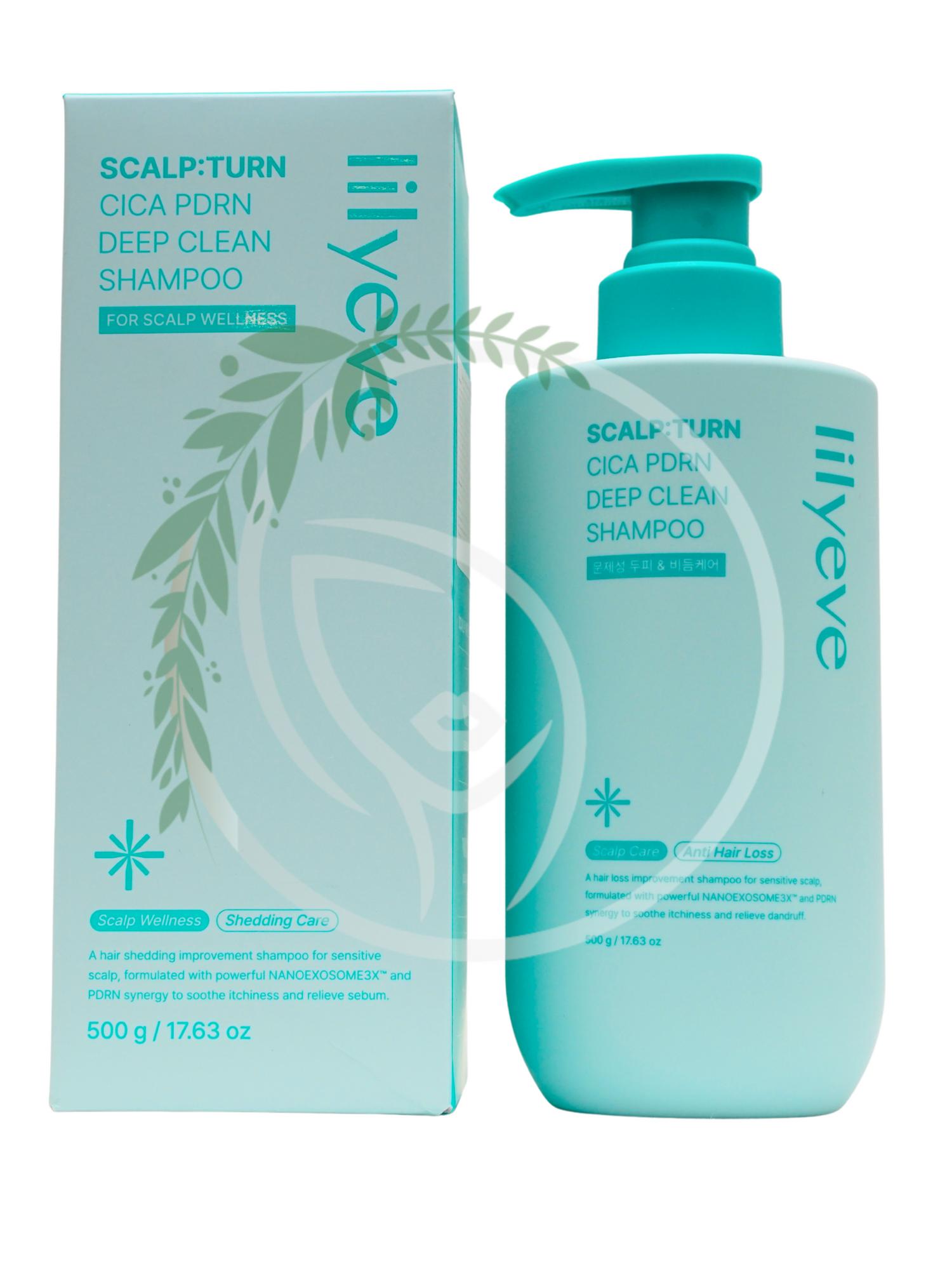 Шампунь очищающий с ПДРН Lilyeve SCALP:TURN CICA PDRN DEEP CLEAN SHAMPOO 500g