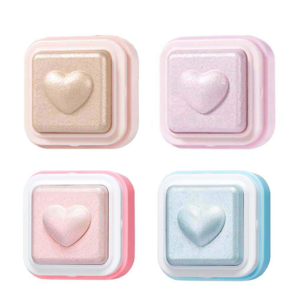 Компактный хайлайтер для лица Colorgram Milk Bling Heartlighter 2.2g