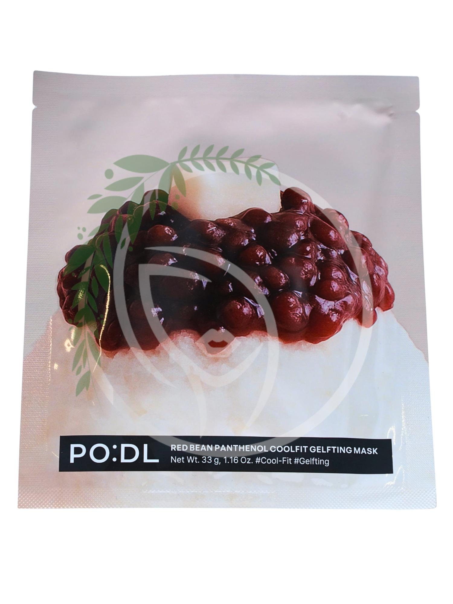 Гелевая маска против отечности PO:DL Red Bean Panthenol Coolfit Gelfting Mask 1шт