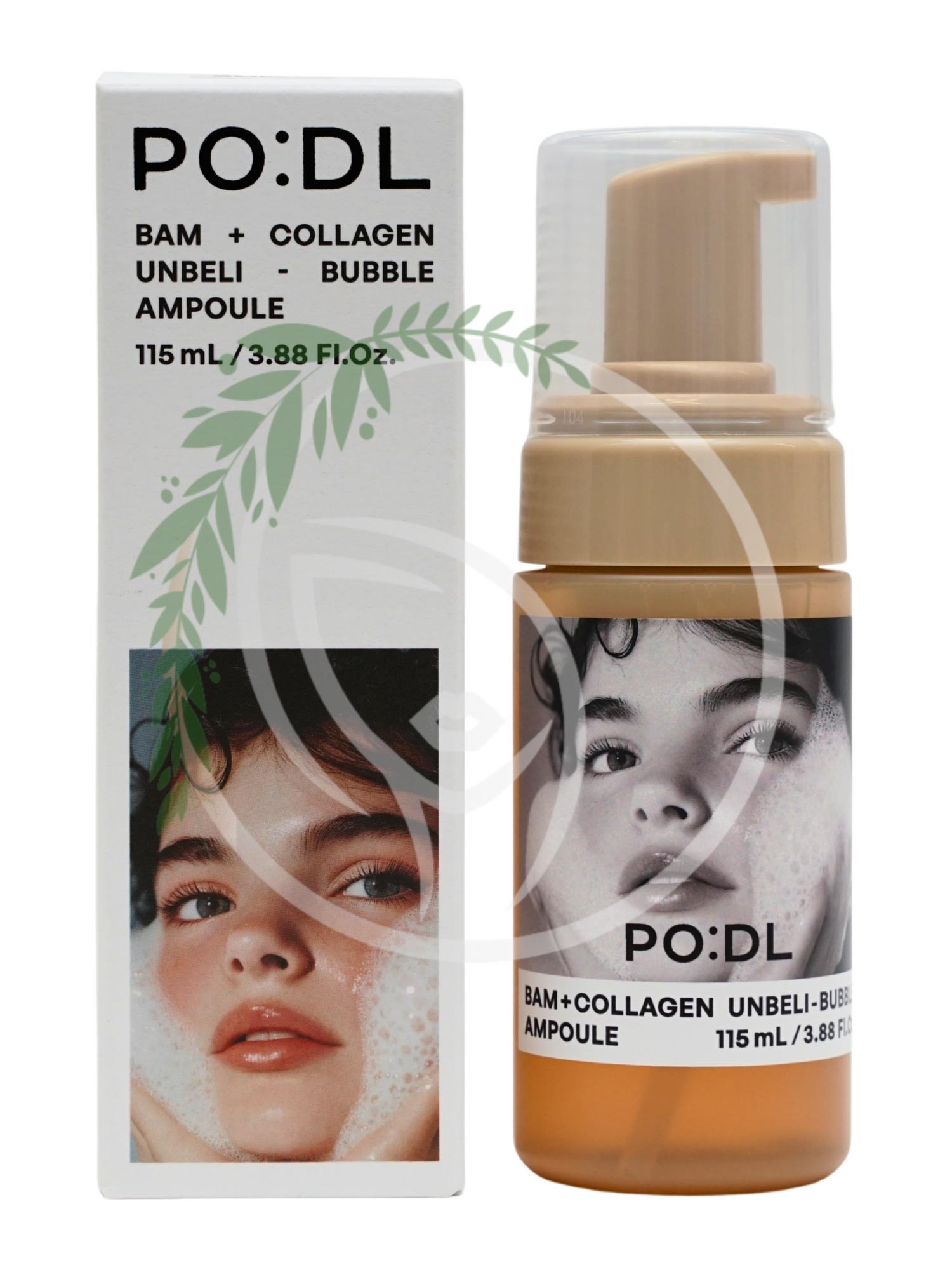 Осветляющая пузырьковая сыворотка с коллагеном PO:DL Bam Collagen Unbeli-Bubble Ampoule 115 ml