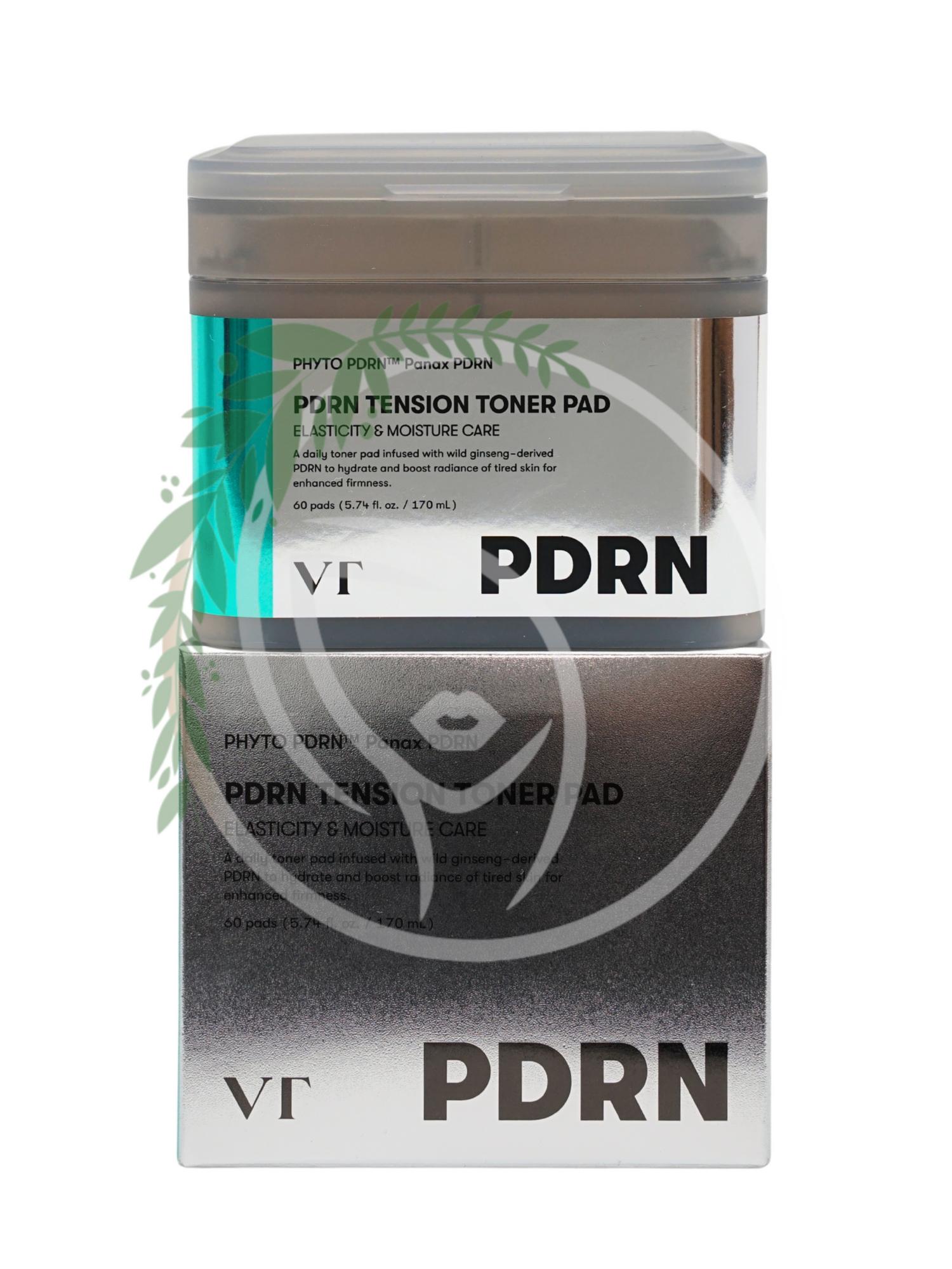 Увлажняющие тонер-пэды с ПДРН для сияния кожи VT Cosmetics PDRN Tension Toner Pad 60шт