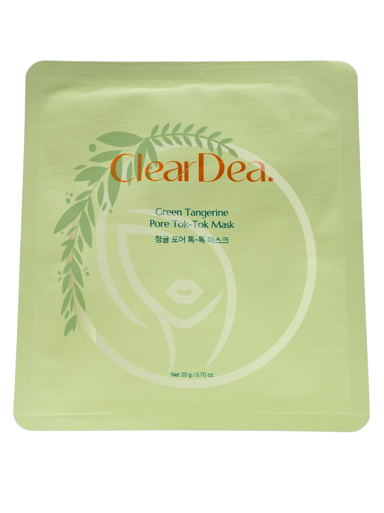 Маска для сужения пор ClearDea Green Tangerine Pore Tok-Tok Mask 1шт
