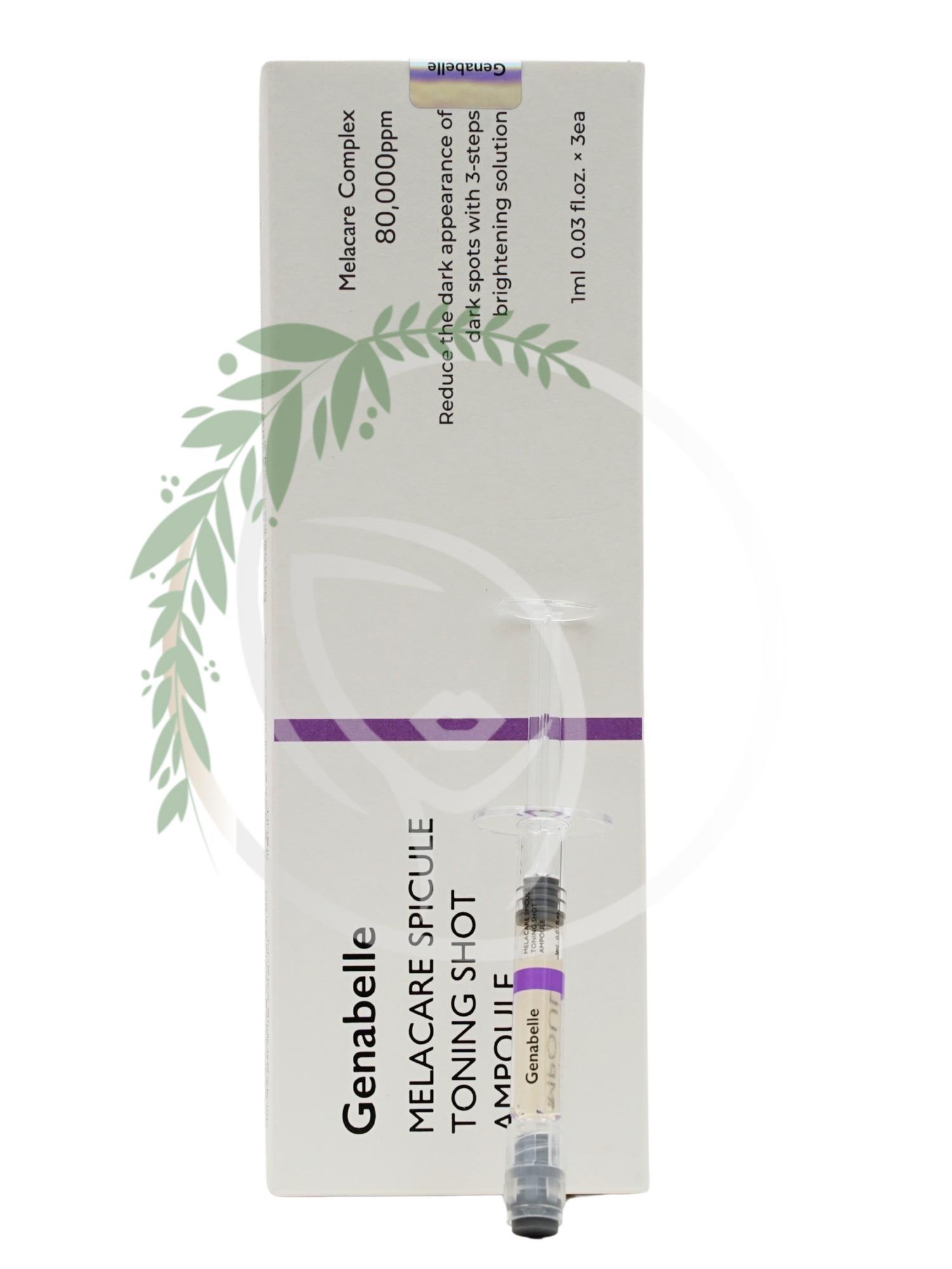Ампула против пигментации Genabelle Melacare Spicule Toning Shot Ampoule 1ml*3шт