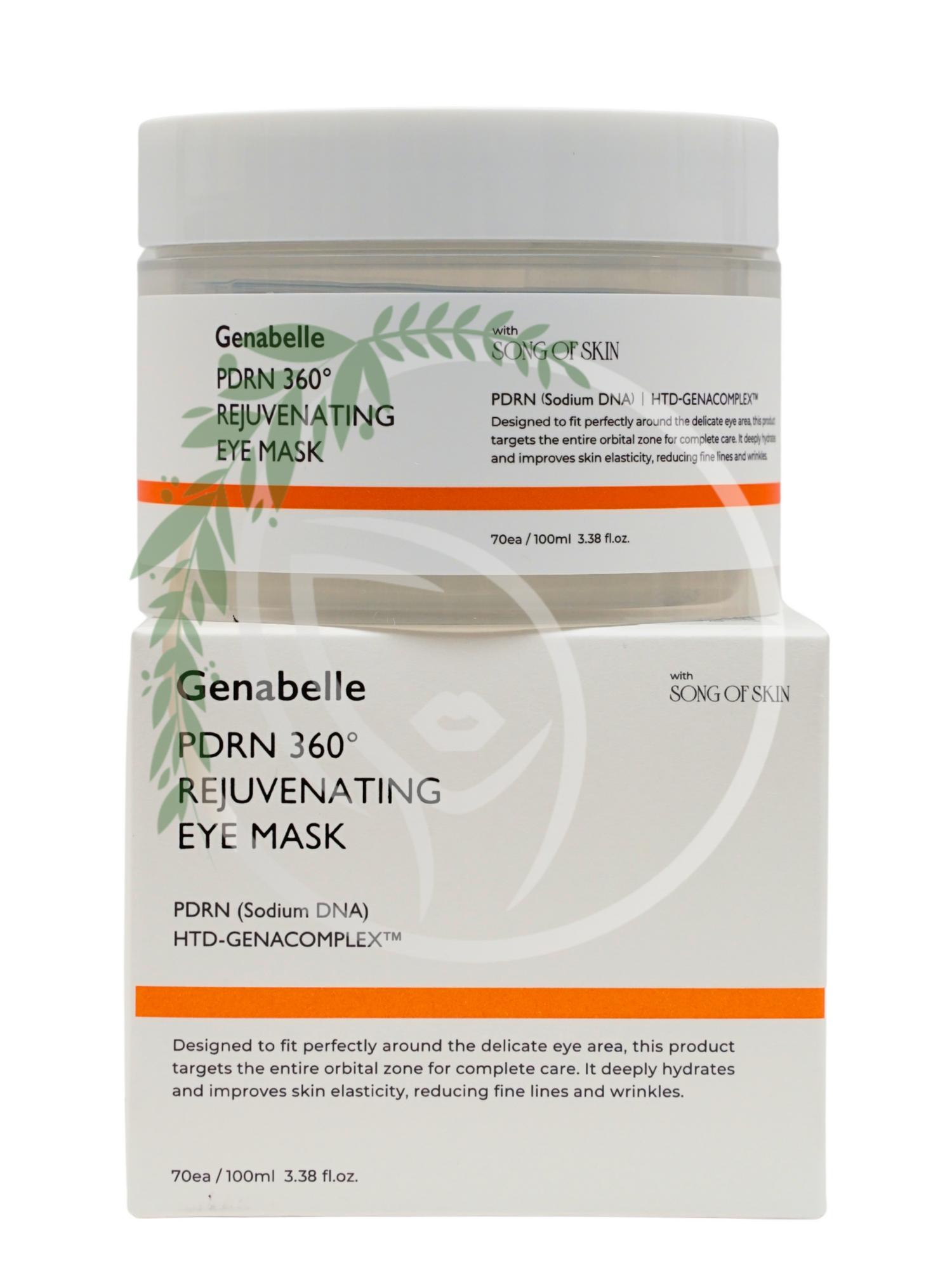 Восстанавливающая маска для кожи вокруг глаз с ПДРН Genabelle PDRN 360 Rejuvenating Eye Mask 70шт