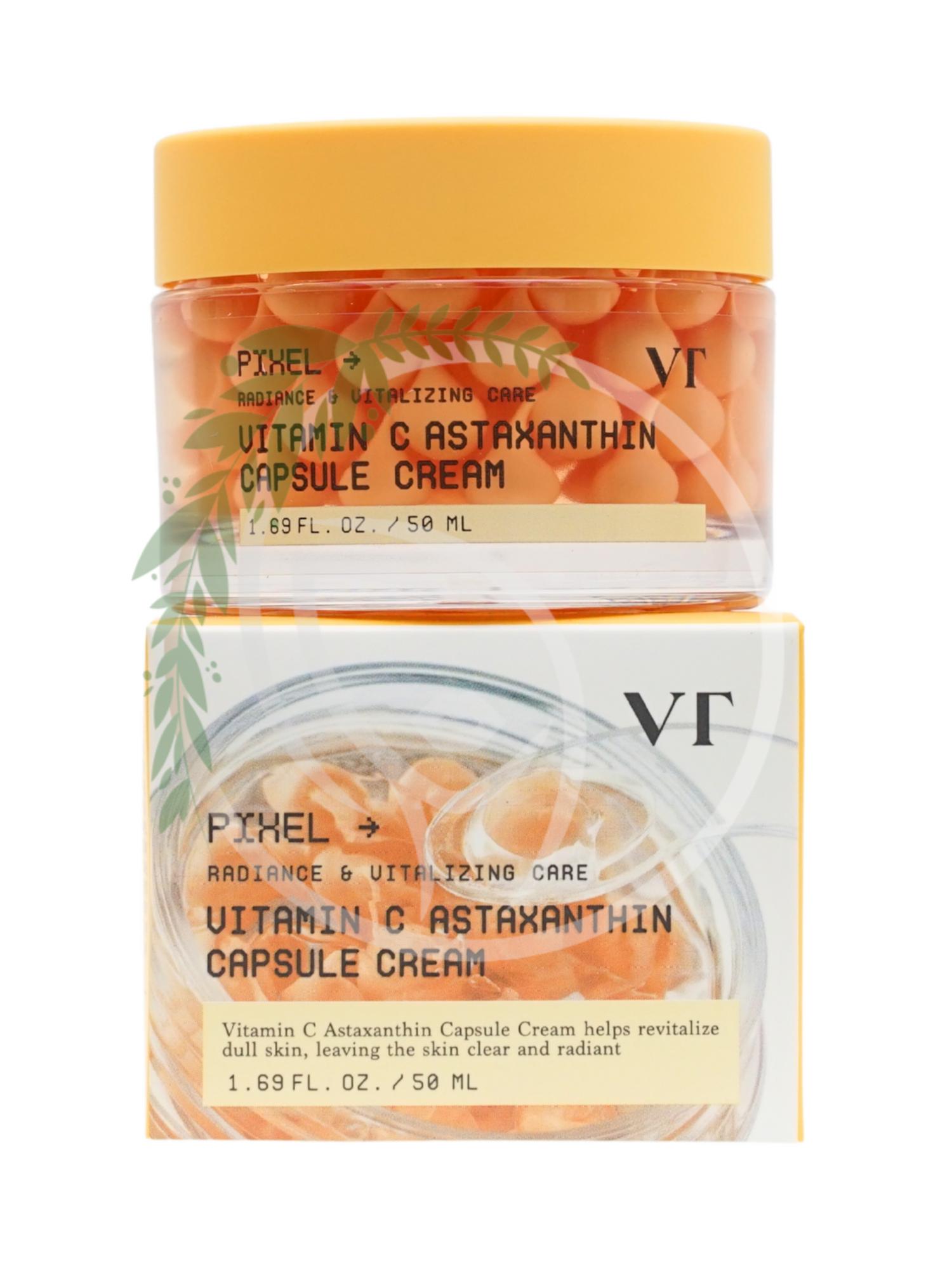 Капсульный крем с витаминами VT Cosmetics Vitamin C Astaxanthin Capsule Cream 50ml