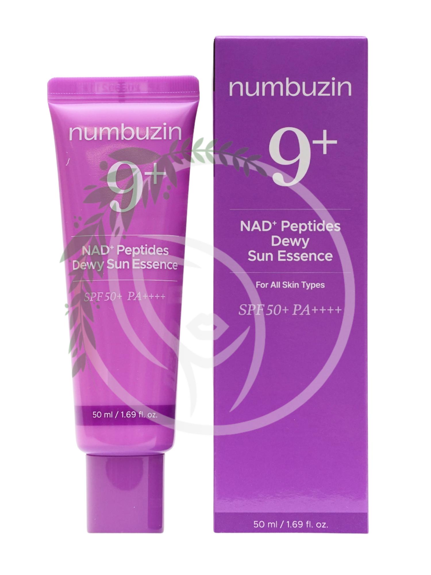 Солнцезащитная эссенция с пептидами Numbuzin No.9 NAD Peptides Dewy Sun Essence 50ml