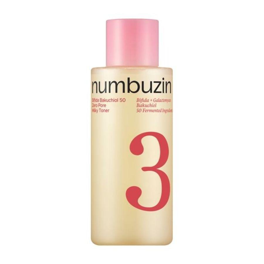 Молочный тонер Numbuzin No.3 Bifida Bakuchiol 50 Zero Pore Milky Toner 200ml