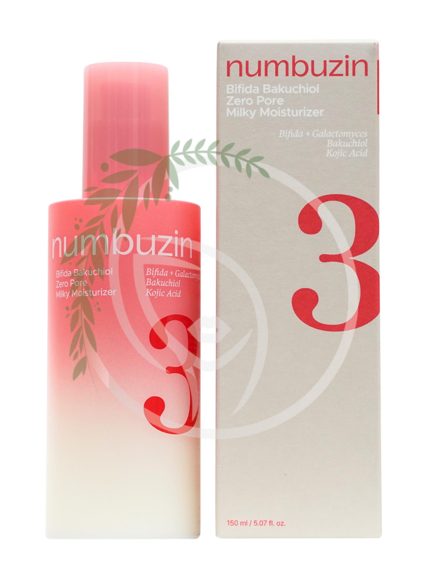 Легкий крем Numbuzin No.3 Bifida Bakuchiol Zero Pore Milky Moisturizer 150ml