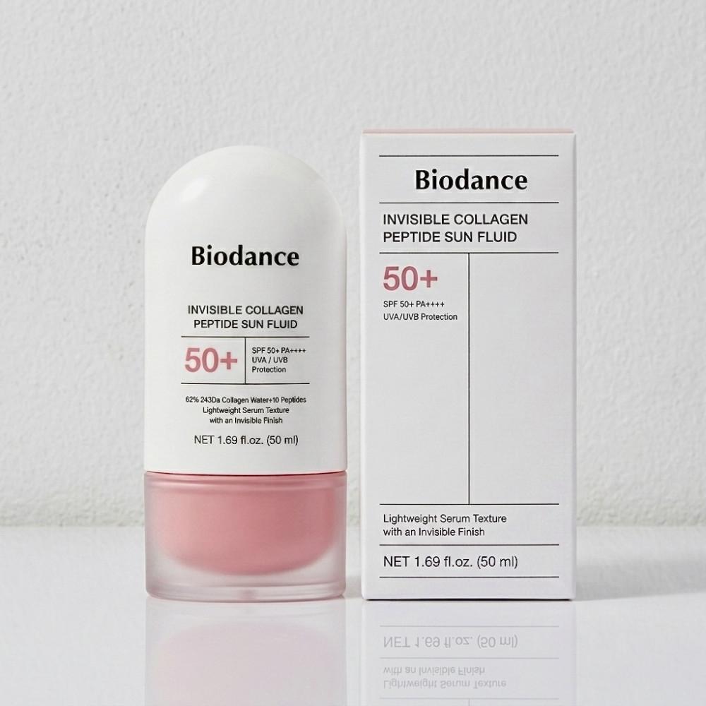 Солнцезащитный крем-флюид Biodance INVISIBLE COLLAGEN PEPTIDE SUN FLUID SPF 50+ PA++++ 50ml