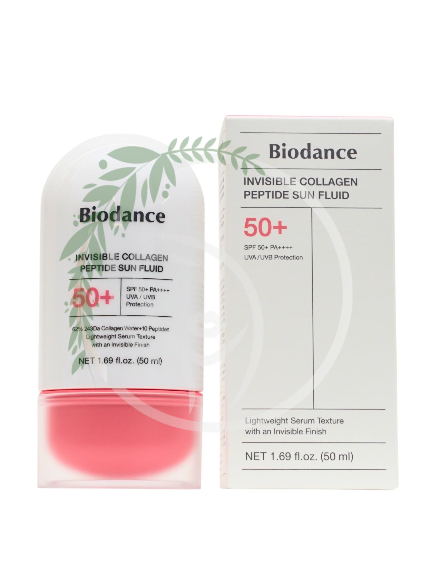 Солнцезащитный крем-флюид Biodance INVISIBLE COLLAGEN PEPTIDE SUN FLUID SPF 50+ PA++++ 50ml