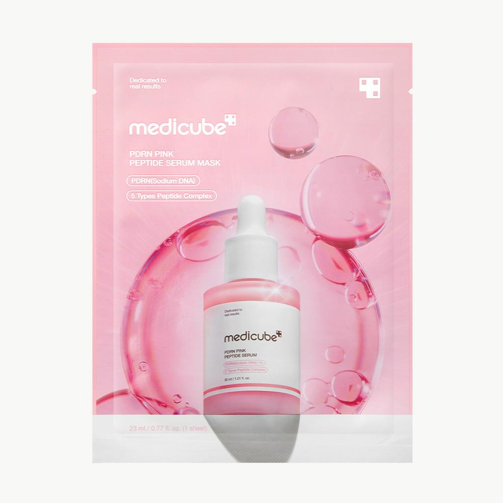 Тканевая маска с ПДРН и пептидами Medicube PDRN Pink Peptide Serum Mask 1шт