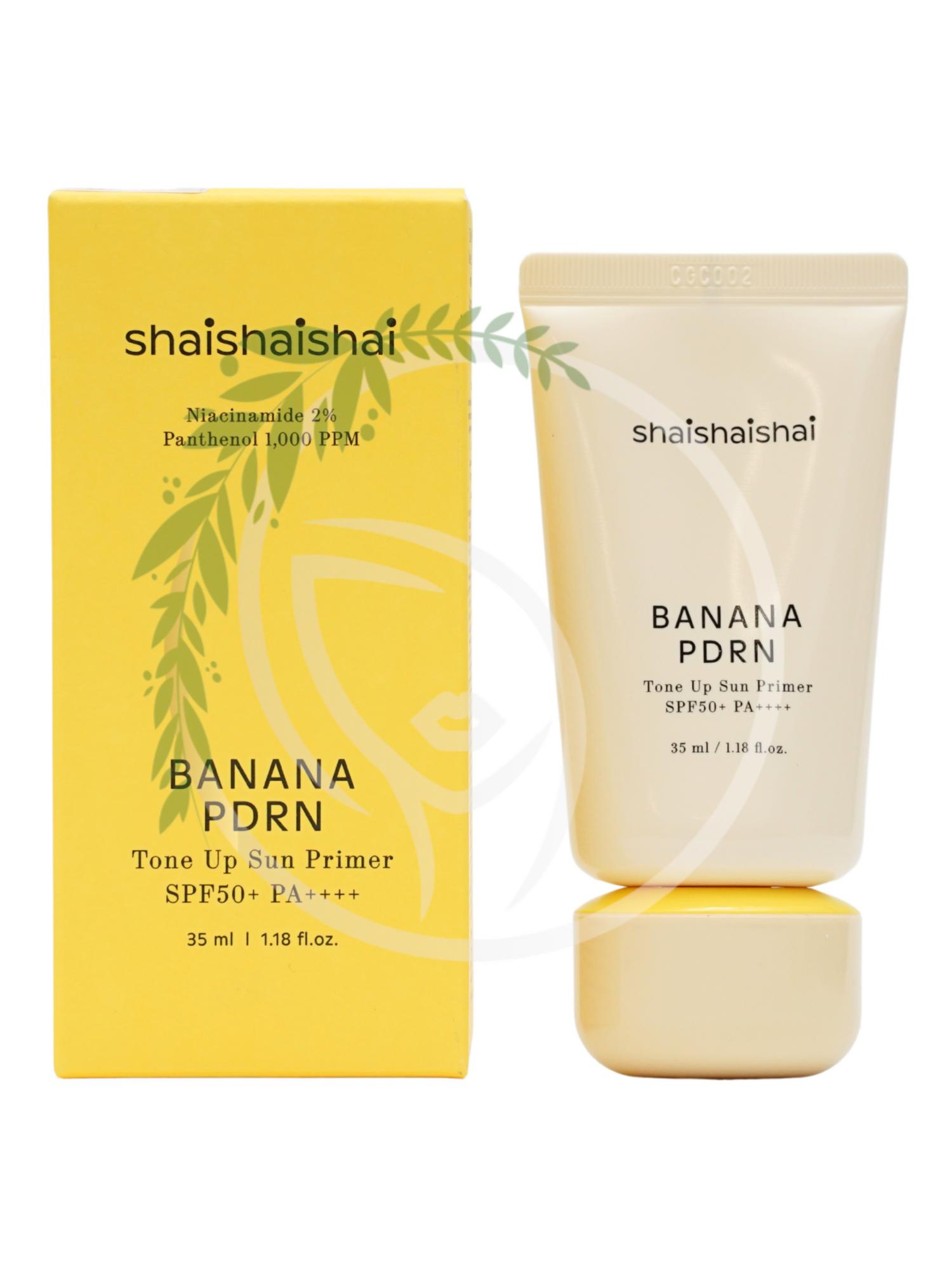Солнцезащитный праймер SHAISHAISHAI BANANA PDRN Tone Up Sun Primer SPF50+ PA++++ 35 ml