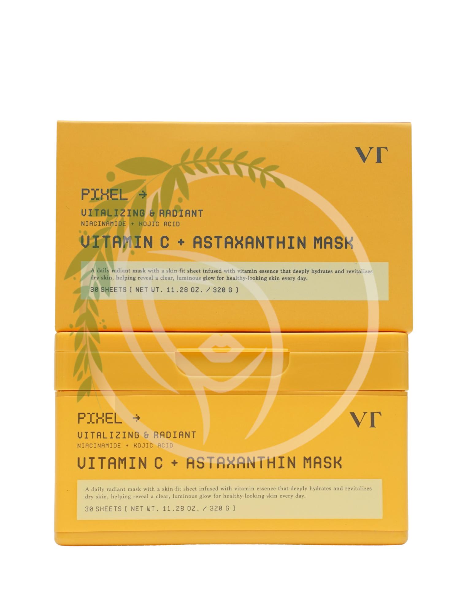 Набор осветляющих масок с астаксантином VT Cosmetics Vitamin C Astaxanthin Mask 30шт