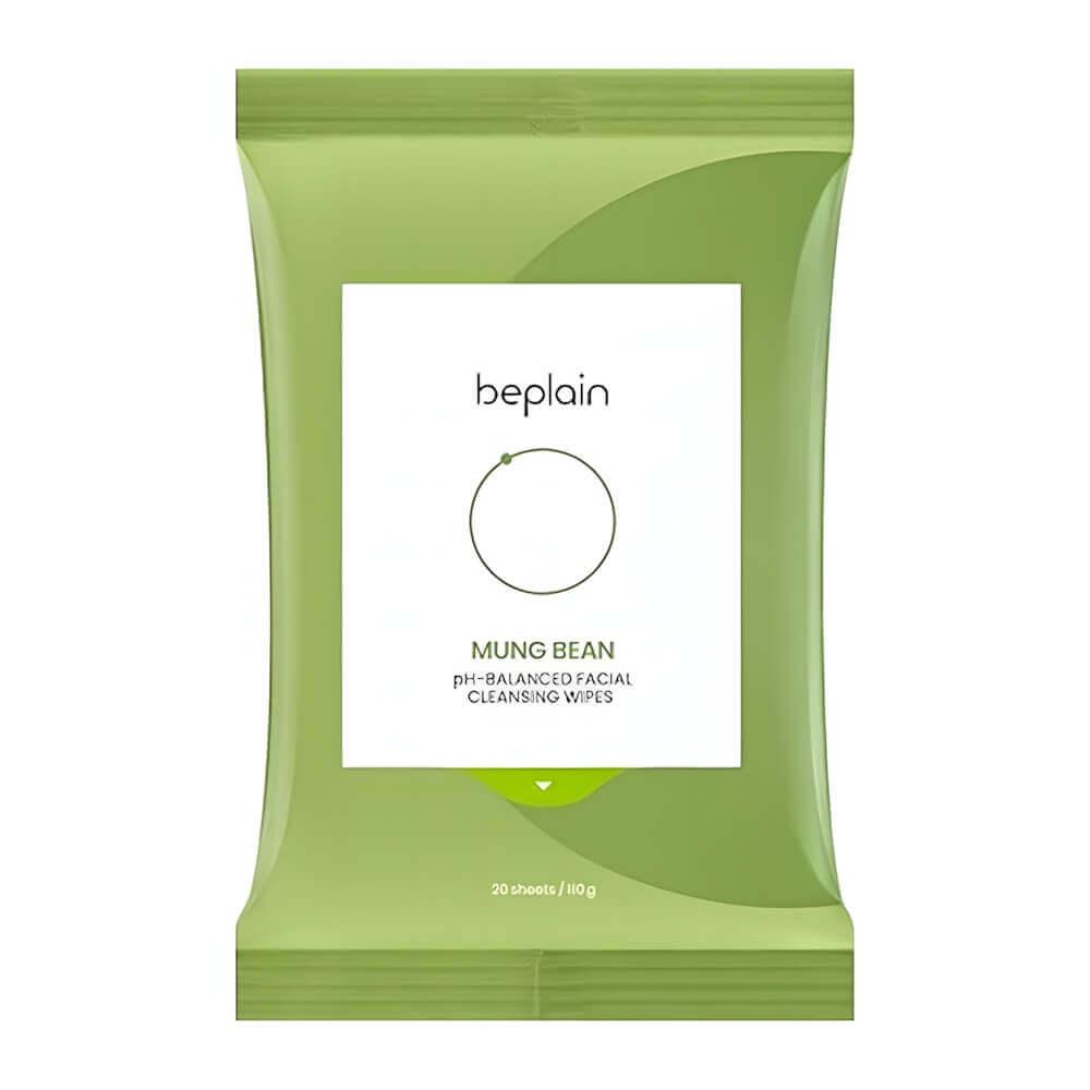 Очищающие салфетки Beplain Mung Bean pH-Balanced Facial Cleansing Wipes 20шт