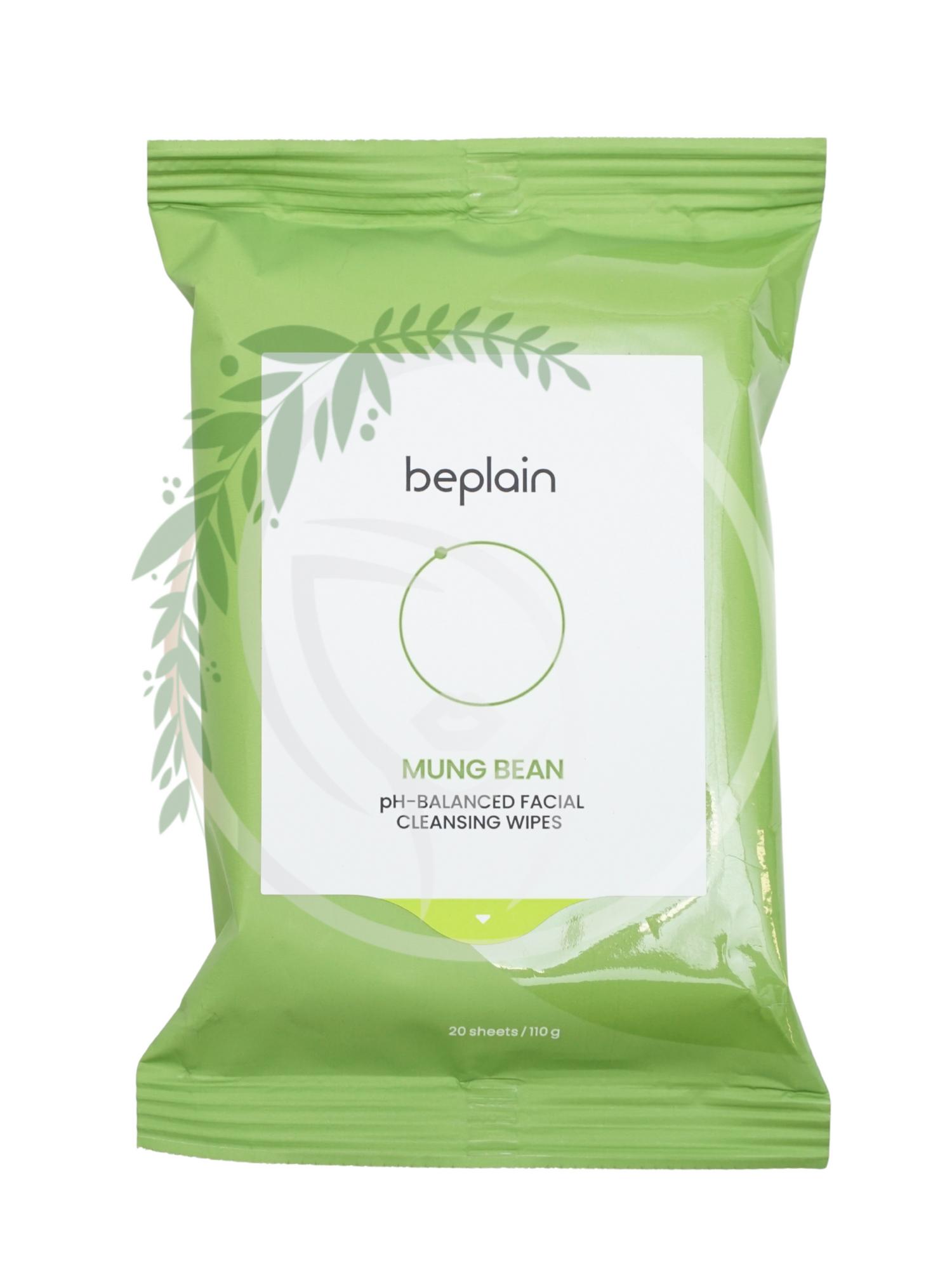 Очищающие салфетки Beplain Mung Bean pH-Balanced Facial Cleansing Wipes 20шт