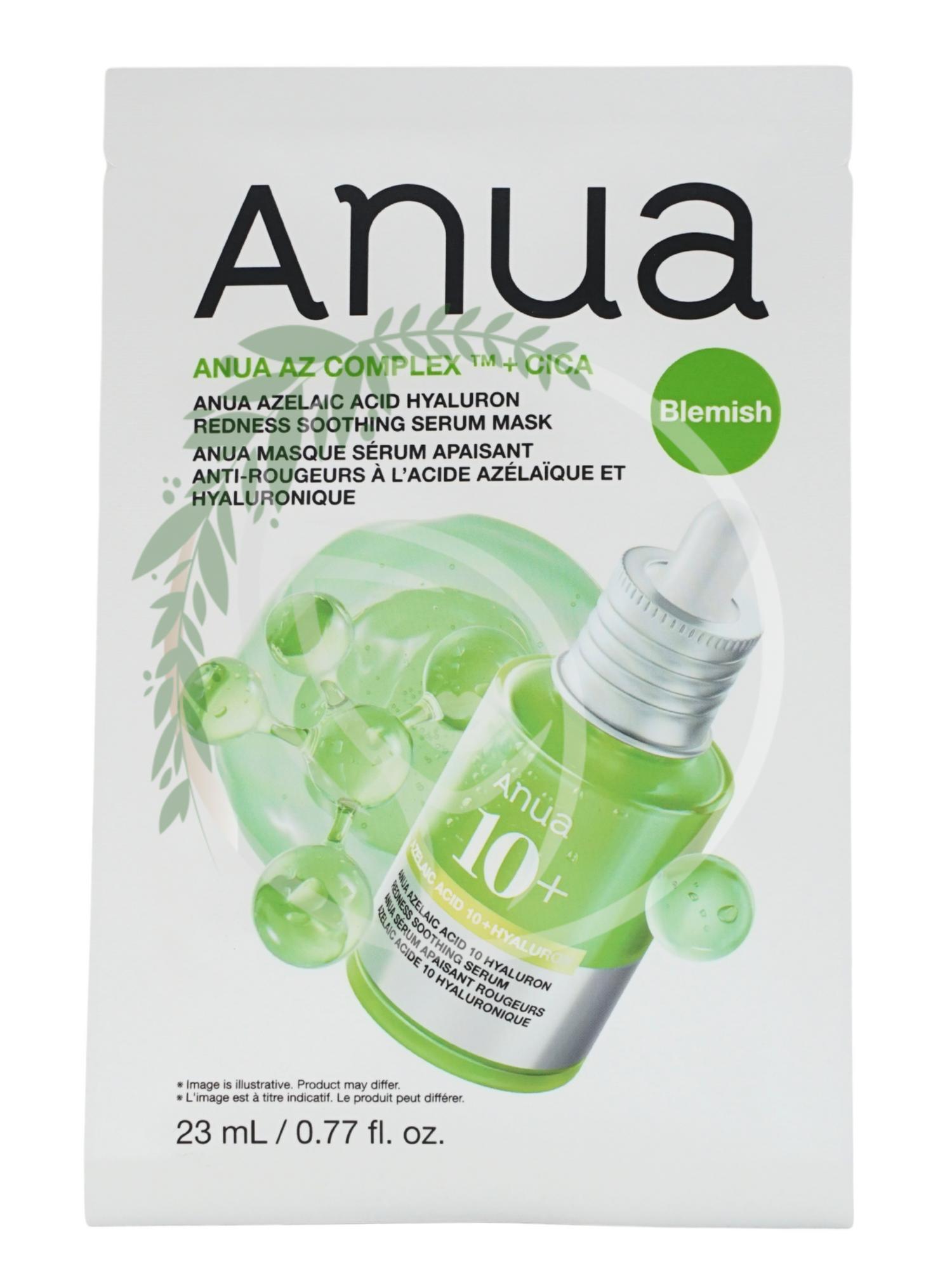 Успокаивающая тканевая маска Anua Azelaic Acid Hyaluron Redness Soothing Serum Mask