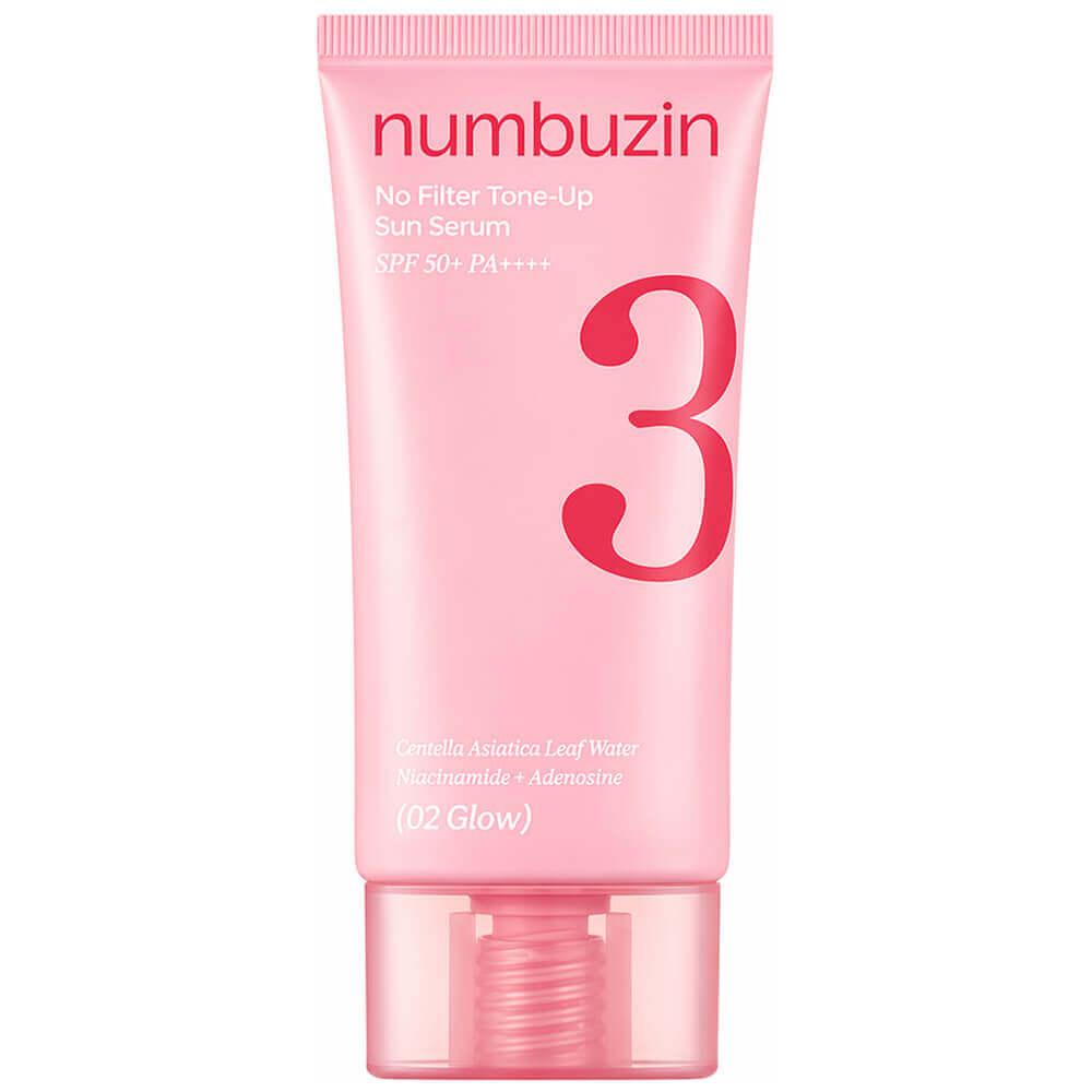 Солнцезащитная сыворотка Numbuzin No.3 No Filter Tone-Up Sun Serum #02 Glow 50ml