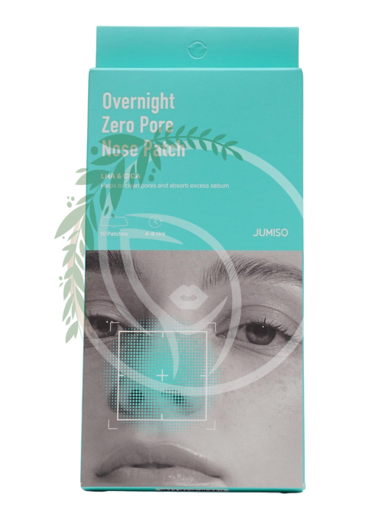 Патчи против черных точек Jumiso Overnight Zero Pore Nose Patch 10шт