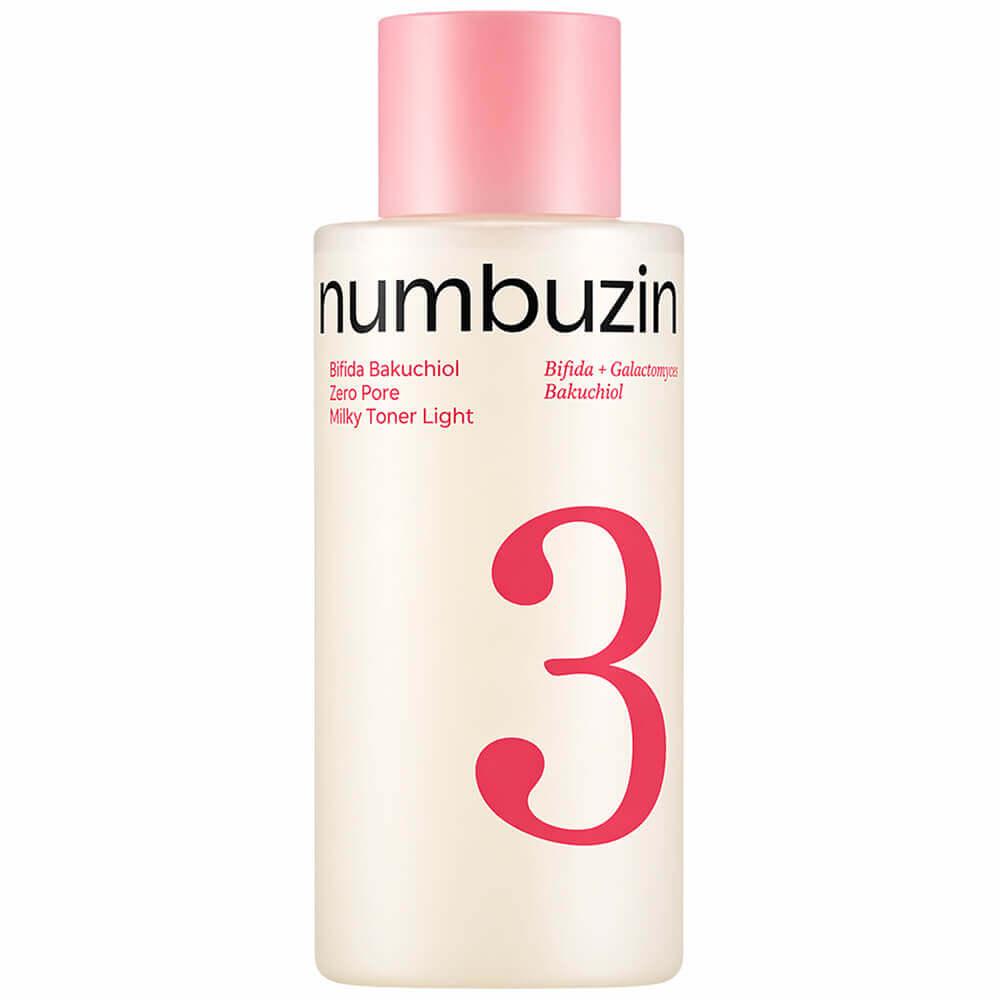 Легкий тонер Numbuzin No.3 Bifida Bakuchiol Zero Pore Milky Toner Light 200ml