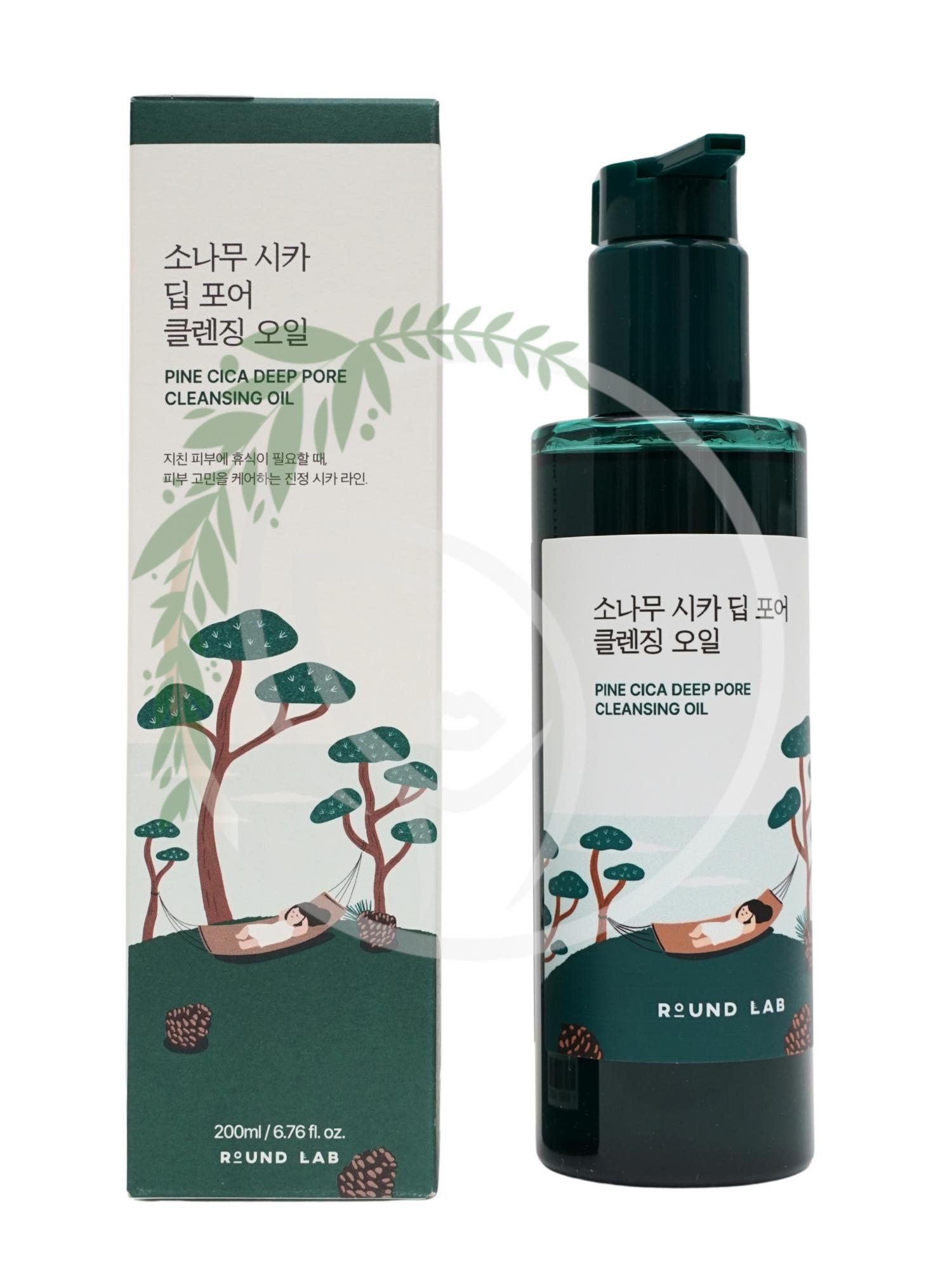 Гидрофильное масло с экстрактом сосны Round Lab Pine Cica Deep Pore Cleansing Oil 200 ml