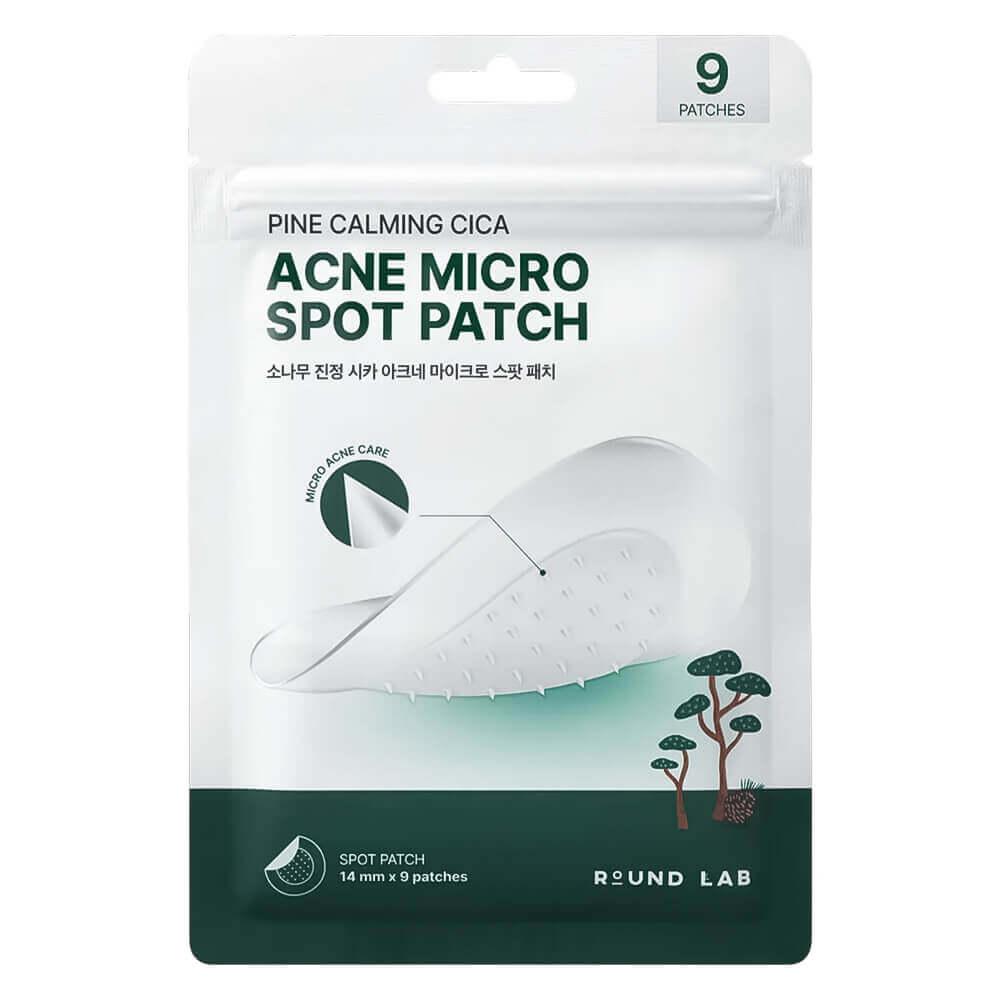 Патчи с микроиглами от акне Round Lab Pine Calming Cica Acne Micro Spot Patch 9шт