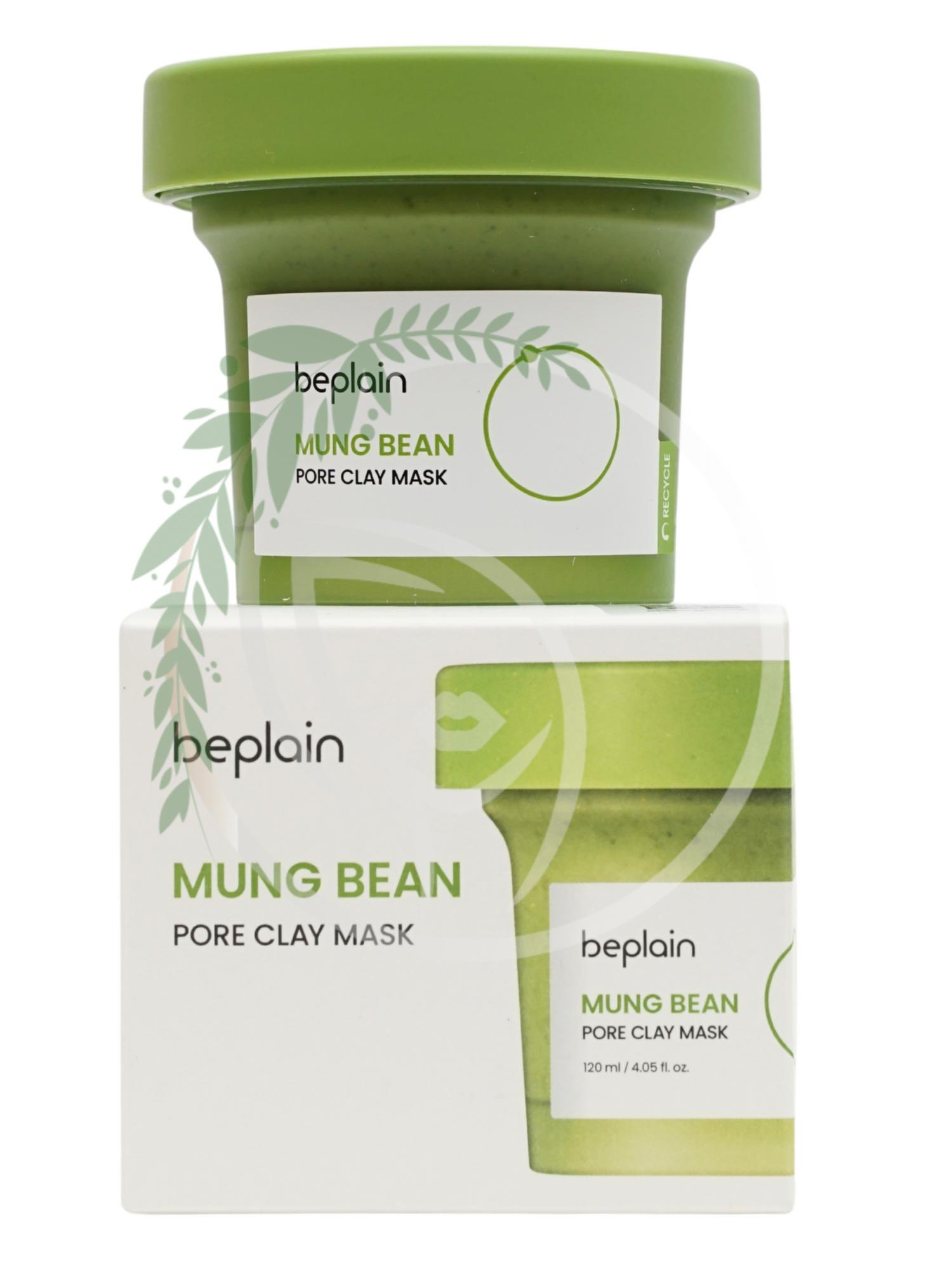 Глиняная маска для сужения пор Beplain Mung Bean Pore Clay Mask 120ml