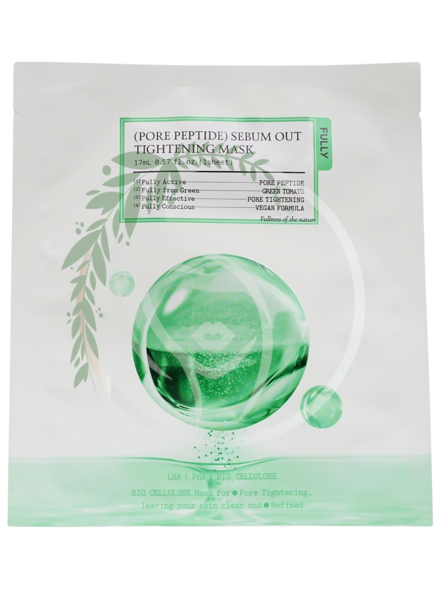 Маска для сужения пор FULLY Pore Peptide Sebum Out Tightening Mask 1шт