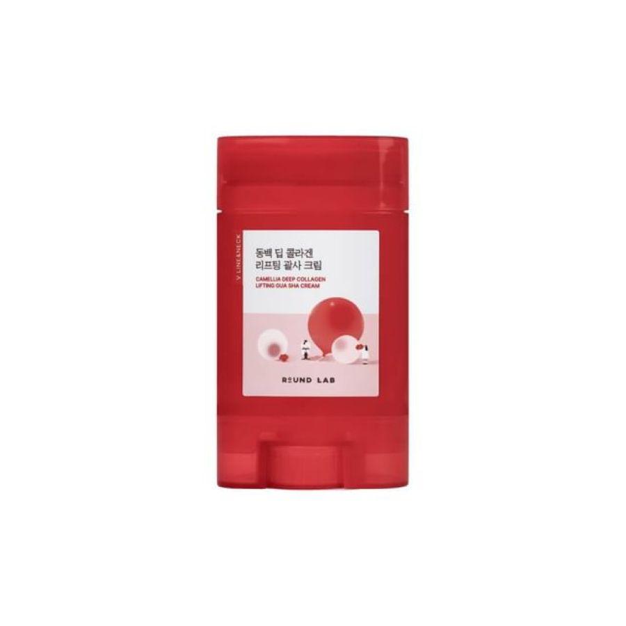 Массажный крем для гуаша Round Lab Camellia Deep Collagen Lifting Gua Sha Cream 60ml