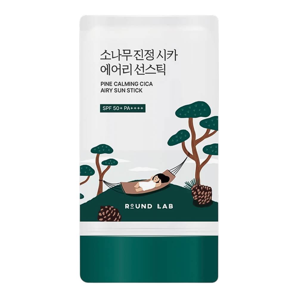 Солнцезащитный стик с экстрактом сосны и центеллой Round Lab Pine Calming Cica Airy Sun Stick SPF50+ PA++++ 19g