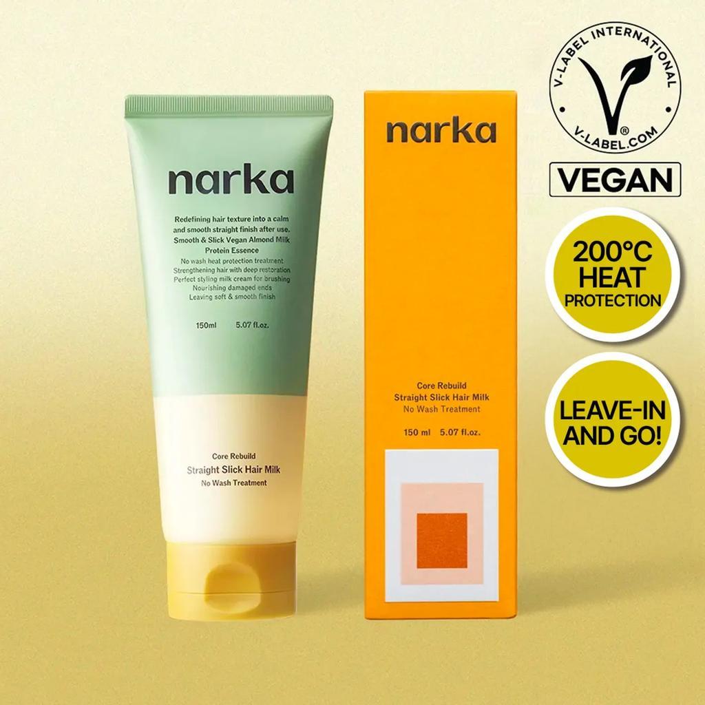 Молочко для непослушных волос narka Core Rebuild Straight Slick Hair Milk 150ml