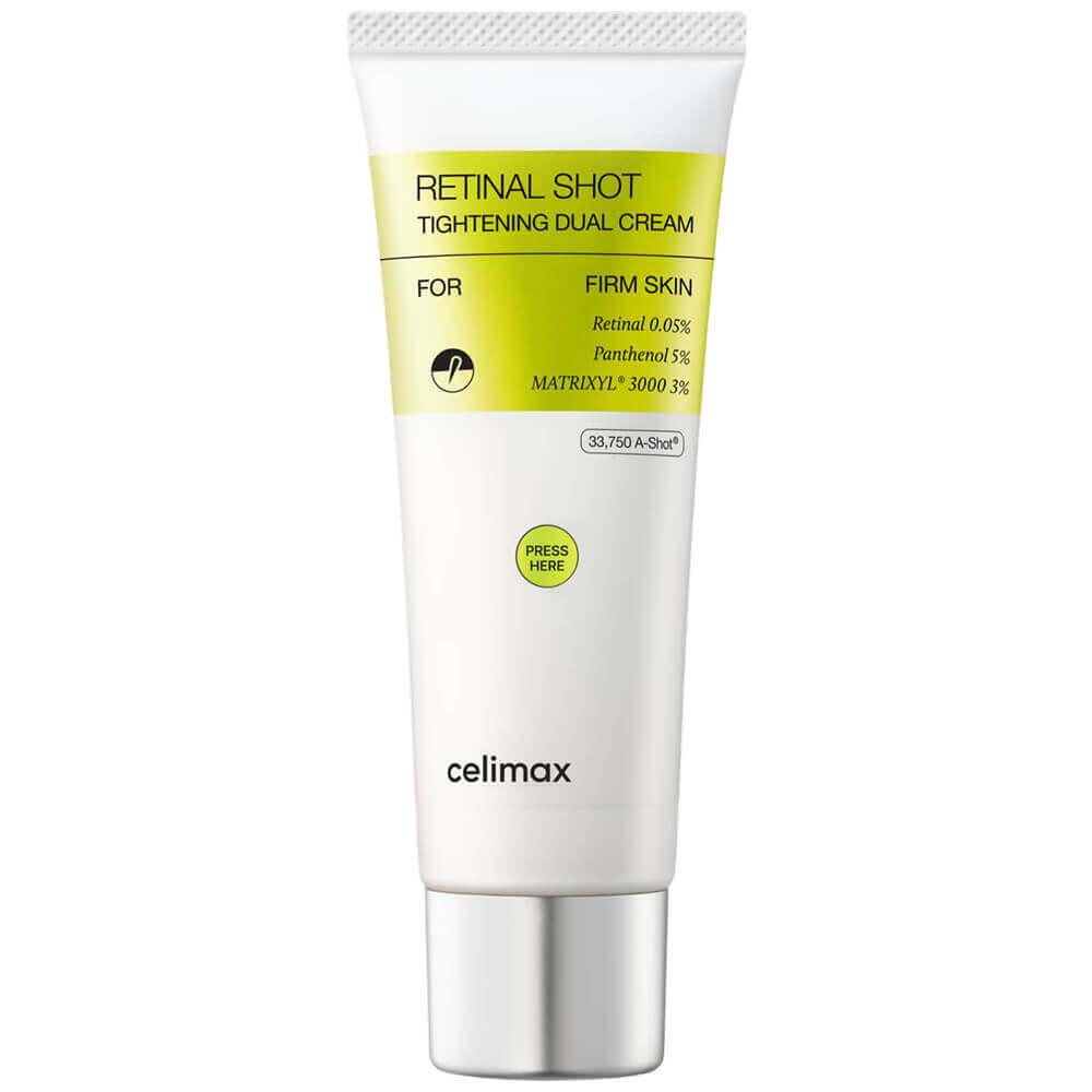 Обновляющий крем с ретиналем и пептидами Celimax The Vita A Retinal Shot Tightening Dual Cream 50ml