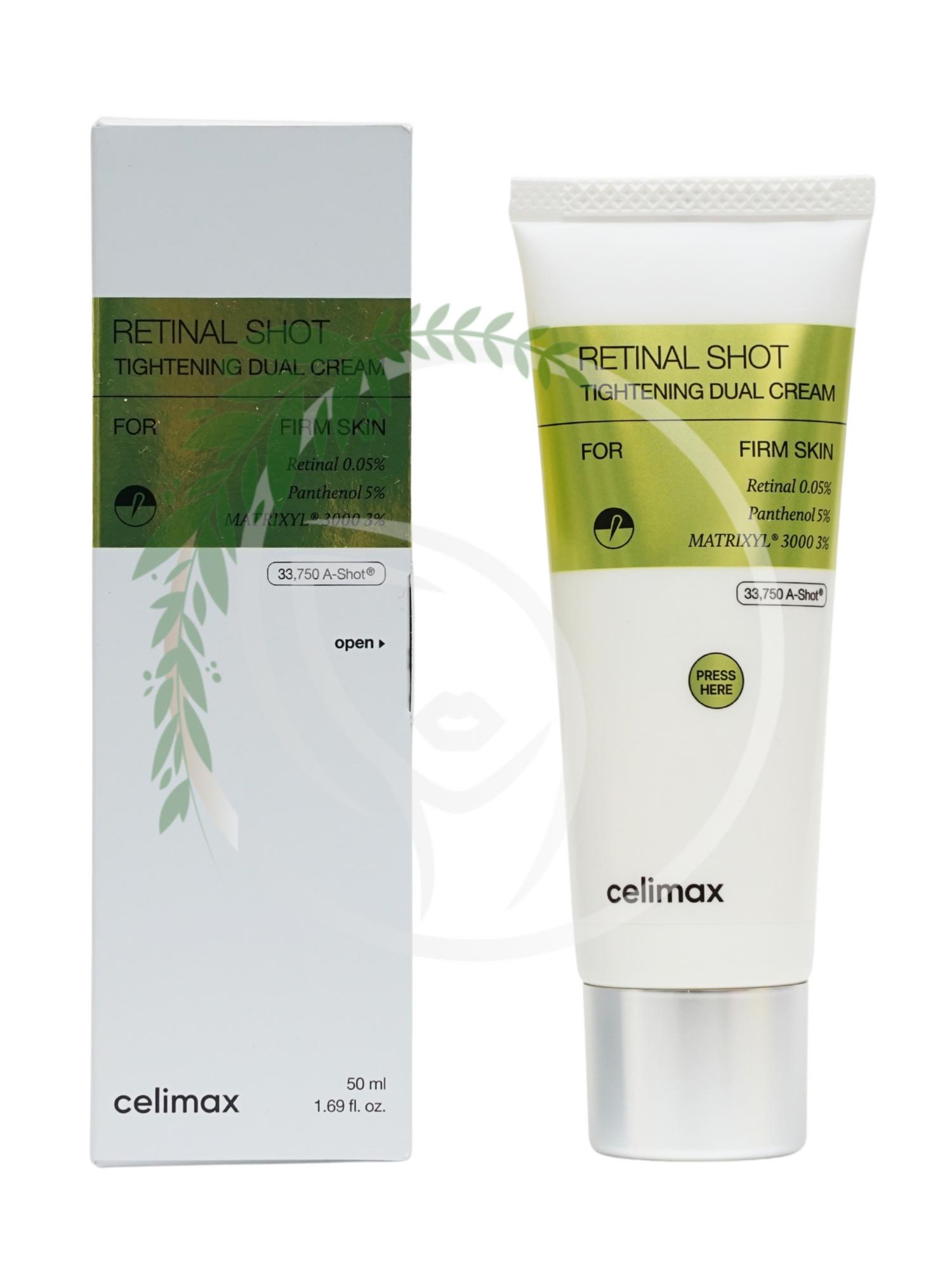 Обновляющий крем с ретиналем и пептидами Celimax The Vita A Retinal Shot Tightening Dual Cream 50ml
