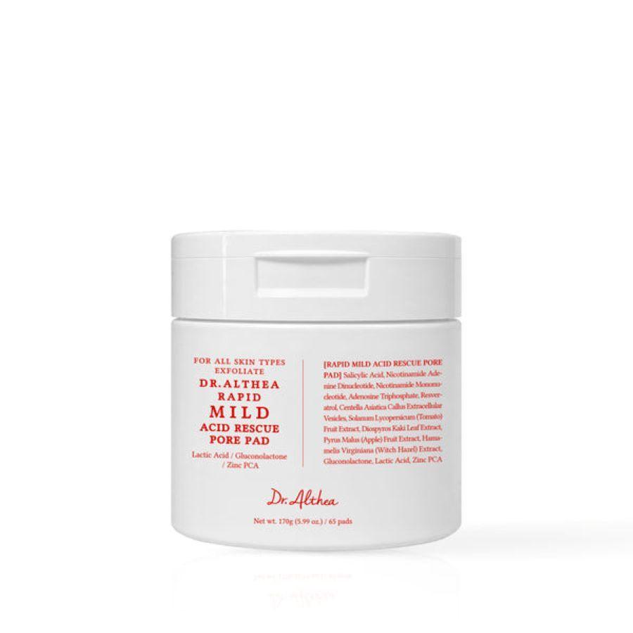 Тонер-пэды для проблемной кожи Dr.Althea Rapid Mild Acid Rescue Pore Pad 65шт