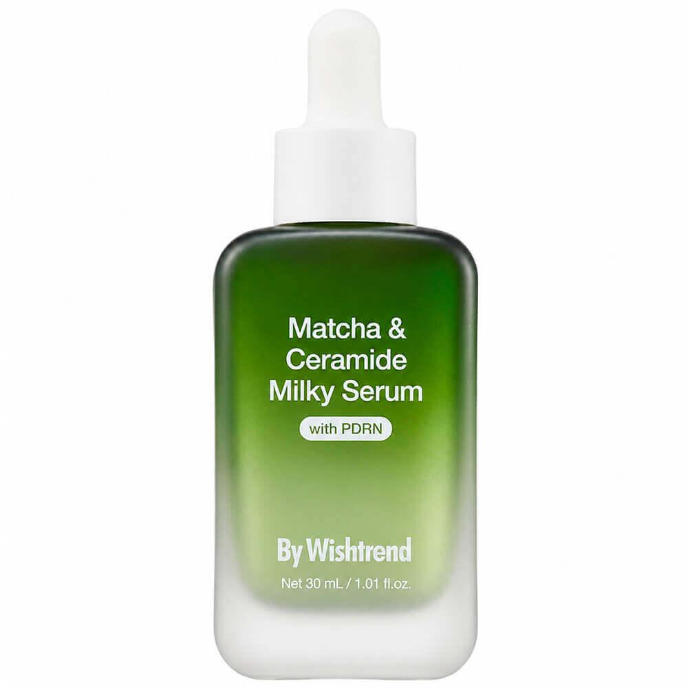Молочная сыворотка с матчей и керамидами By Wishtrend Matcha & Ceramide Milky Serum 30ml