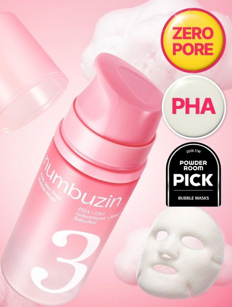 Пузырьковая маска Numbuzin No.3 PHA Skin Prep Bubble Mask 90ml