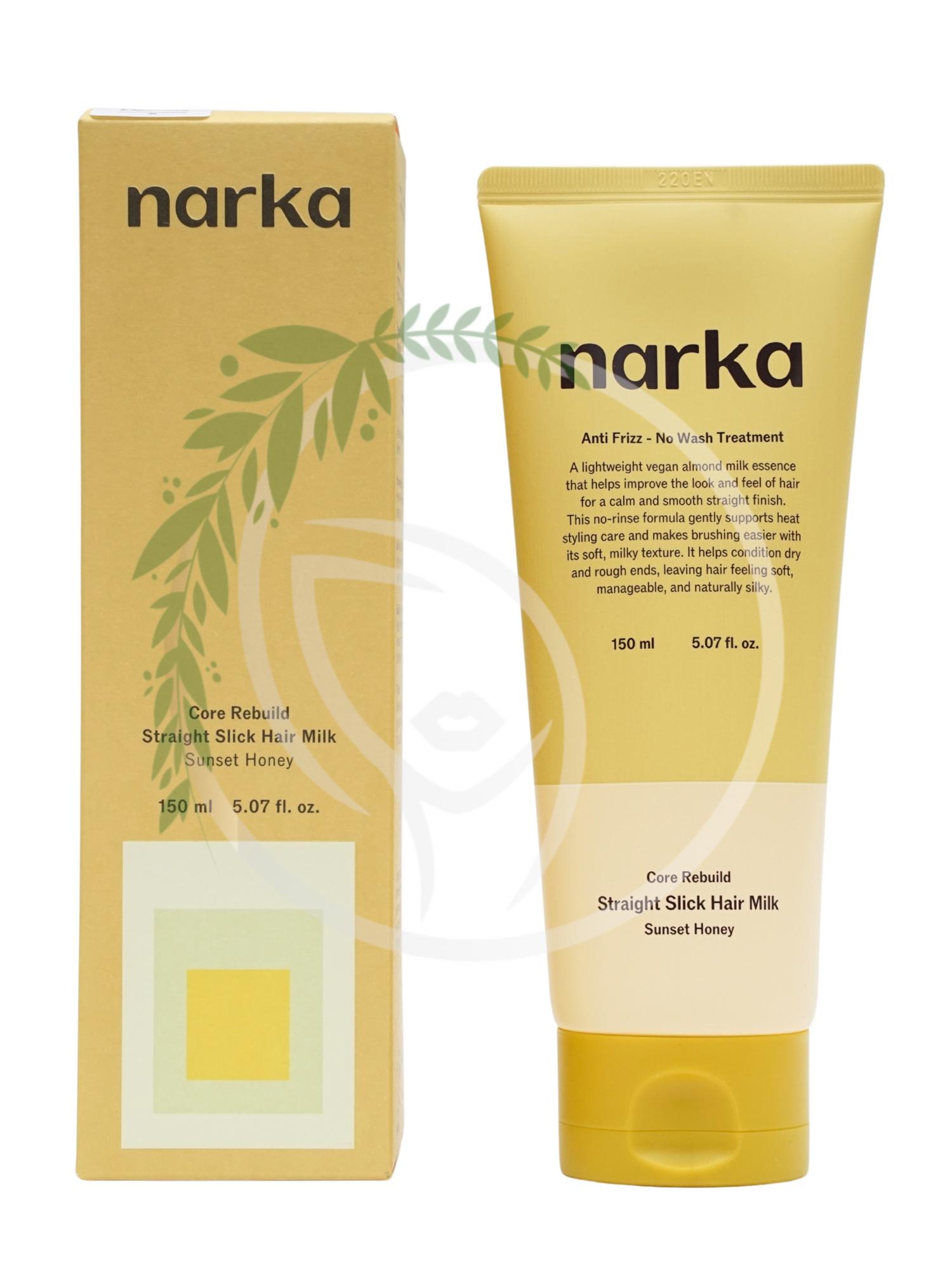 Молочко для непослушных волос narka Core Rebuild Straight Slick Hair Milk #SUNSET HONEY 150ml