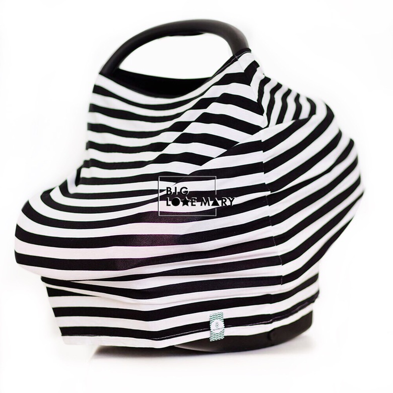 Накидка милк снуд ЧЁРНО-БЕЛЫЕ ПОЛОСКИ