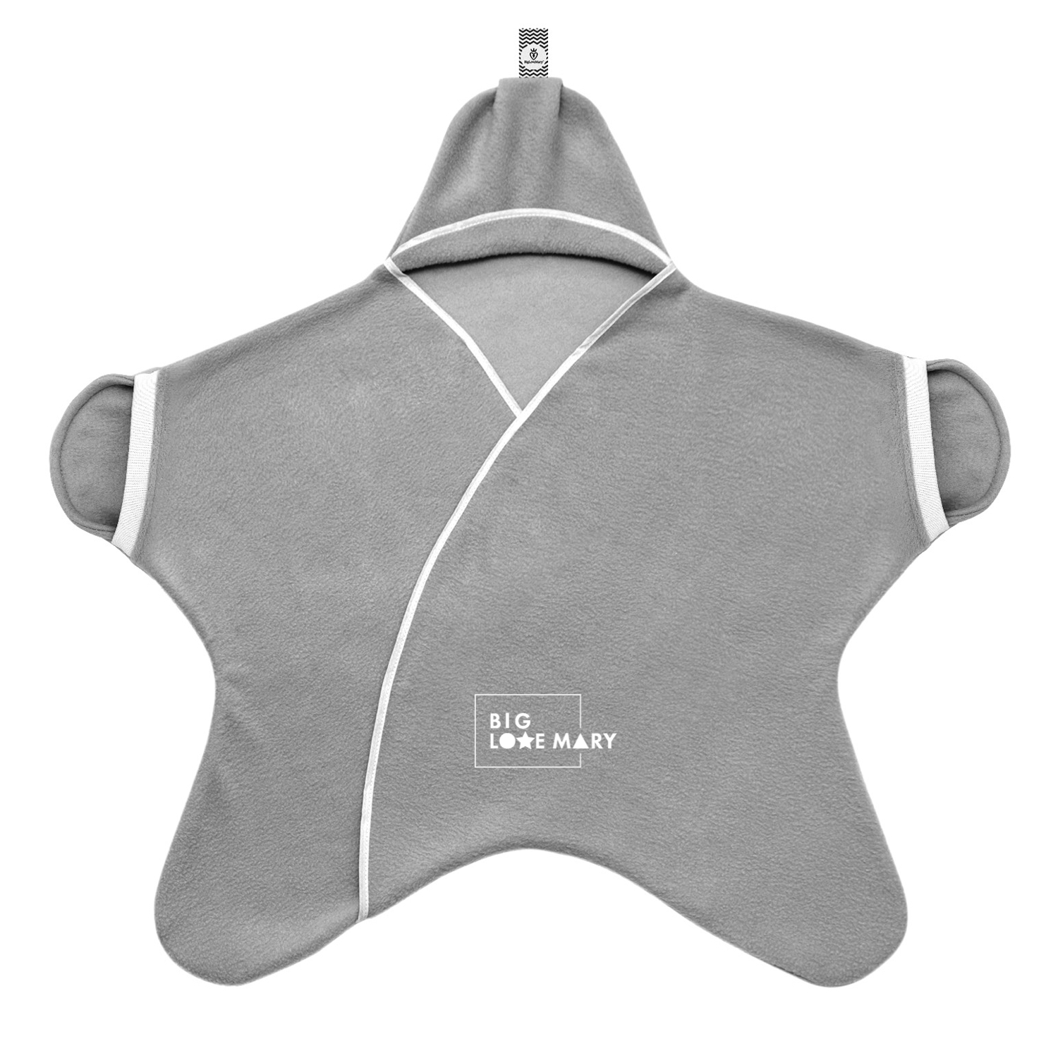 Плед-конверт Звездочка "Зайка серенький" с открывающимися ручками