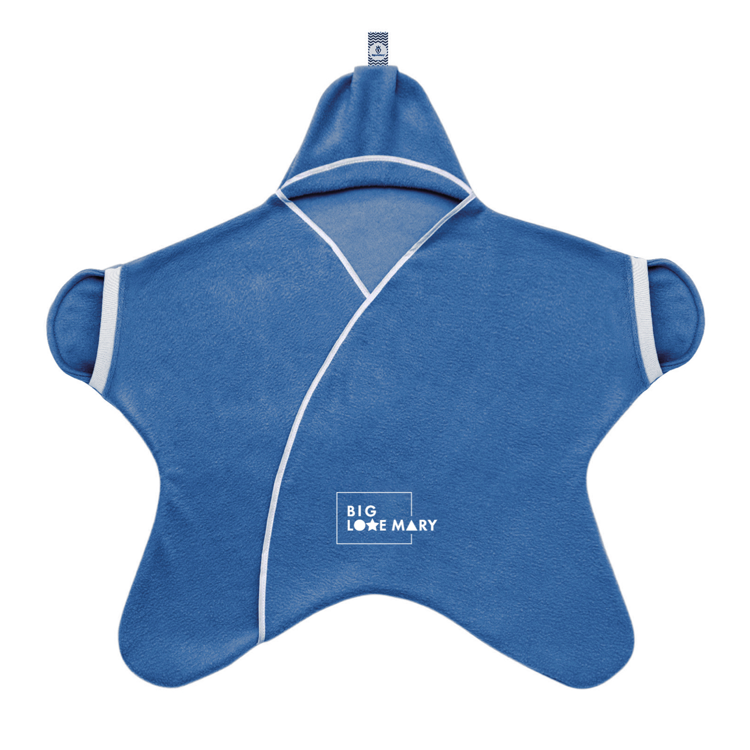 Плед-конверт Звездочка "Джинс" с открывающимися ручками