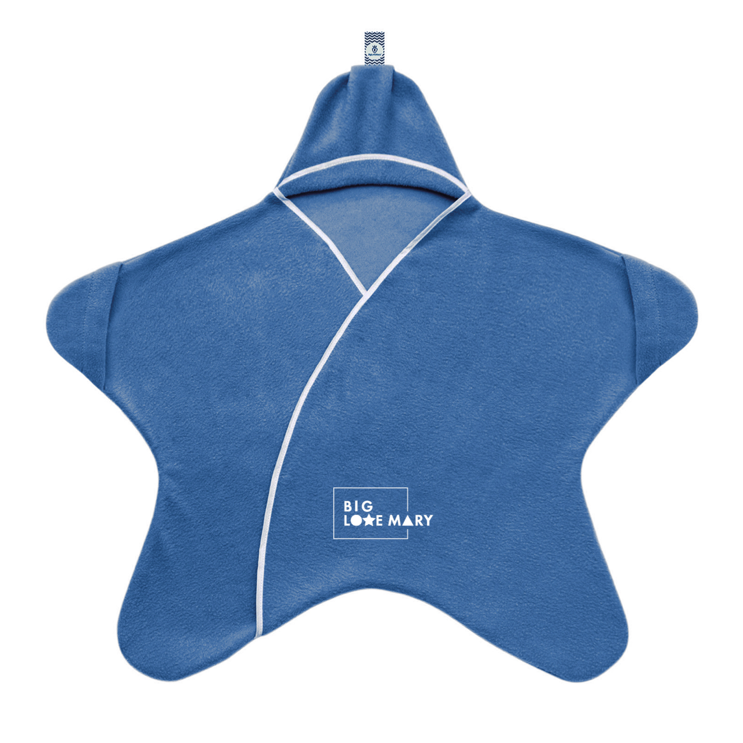 Плед-конверт Звездочка "Джинс" с открывающимися ручками