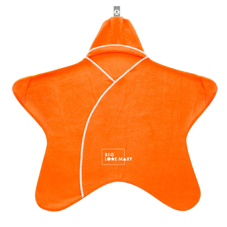 Плед-конверт Звездочка "Оранж" с открывающимися ручками