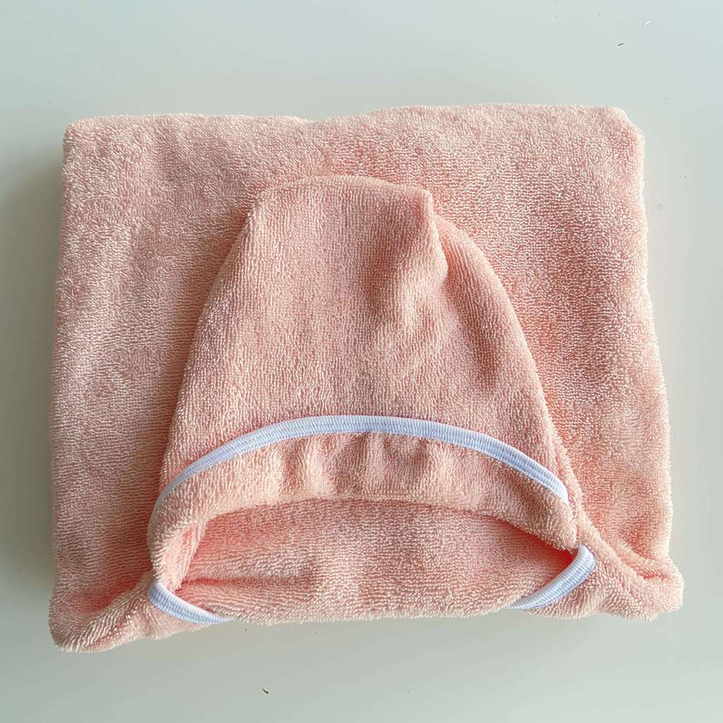 Полотенце-конверт Звездочка, персик, 0-12 месяцев