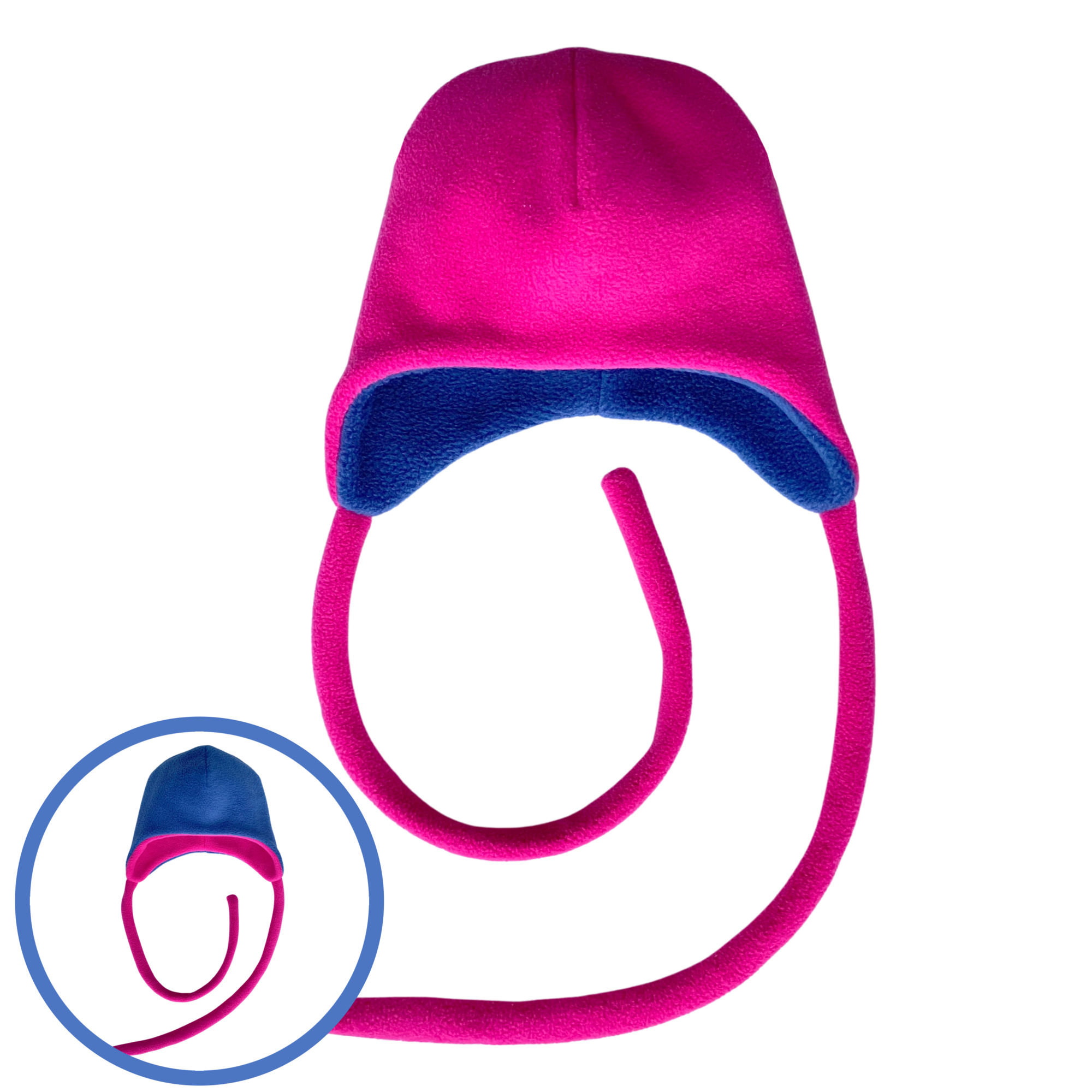 Шапка флисовая двухсторонняя Барби + джинс