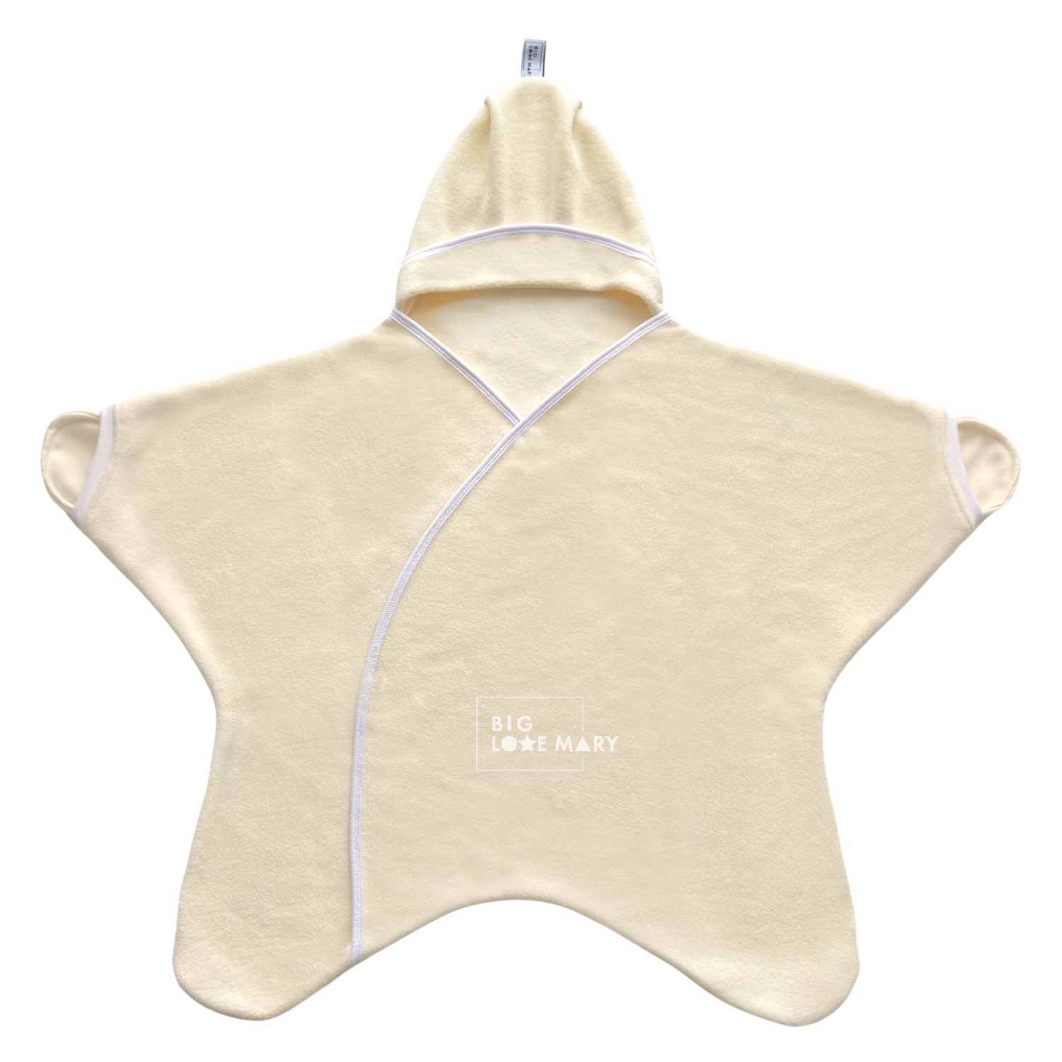 Плед-конверт Звездочка "Крем" с открывающимися ручками